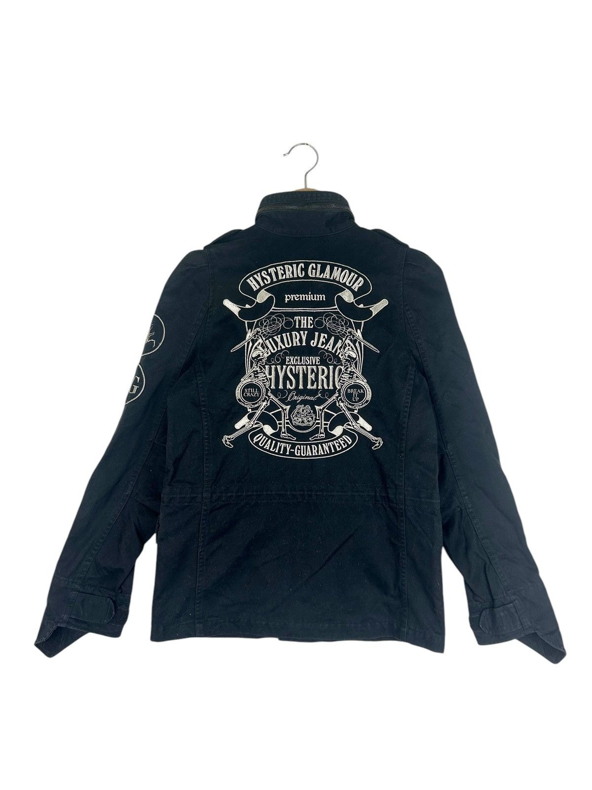 Japanese Brand Hysteric Glamour Black Punk Seditionaries Jacket/ Skull dsgn Size S / US 4 / IT 40 - 1 Thumbnail