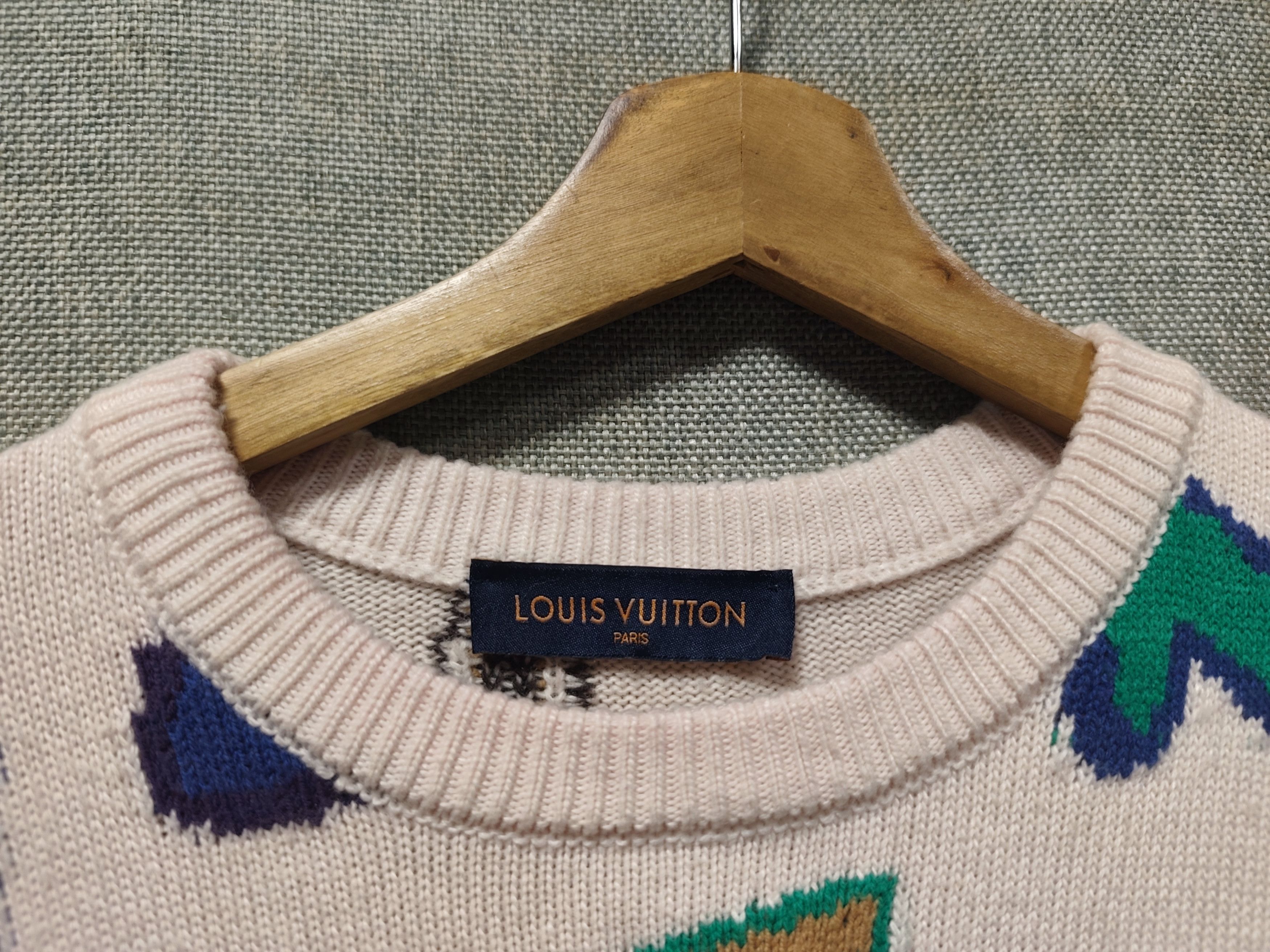 Louis Vuitton × NBA Louis Vuitton x NBA Virgil Abloh Letters Knit Sweater Size US M / EU 48-50 / 2 - 4 Thumbnail