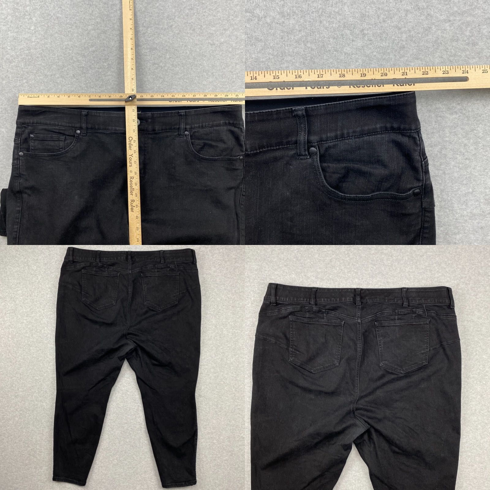 Torrid Torrid Jeans Womens 24 Short Black Bombshell Skinny High-Rise Premium Stretch Size 42" / US 20 - 8 Thumbnail