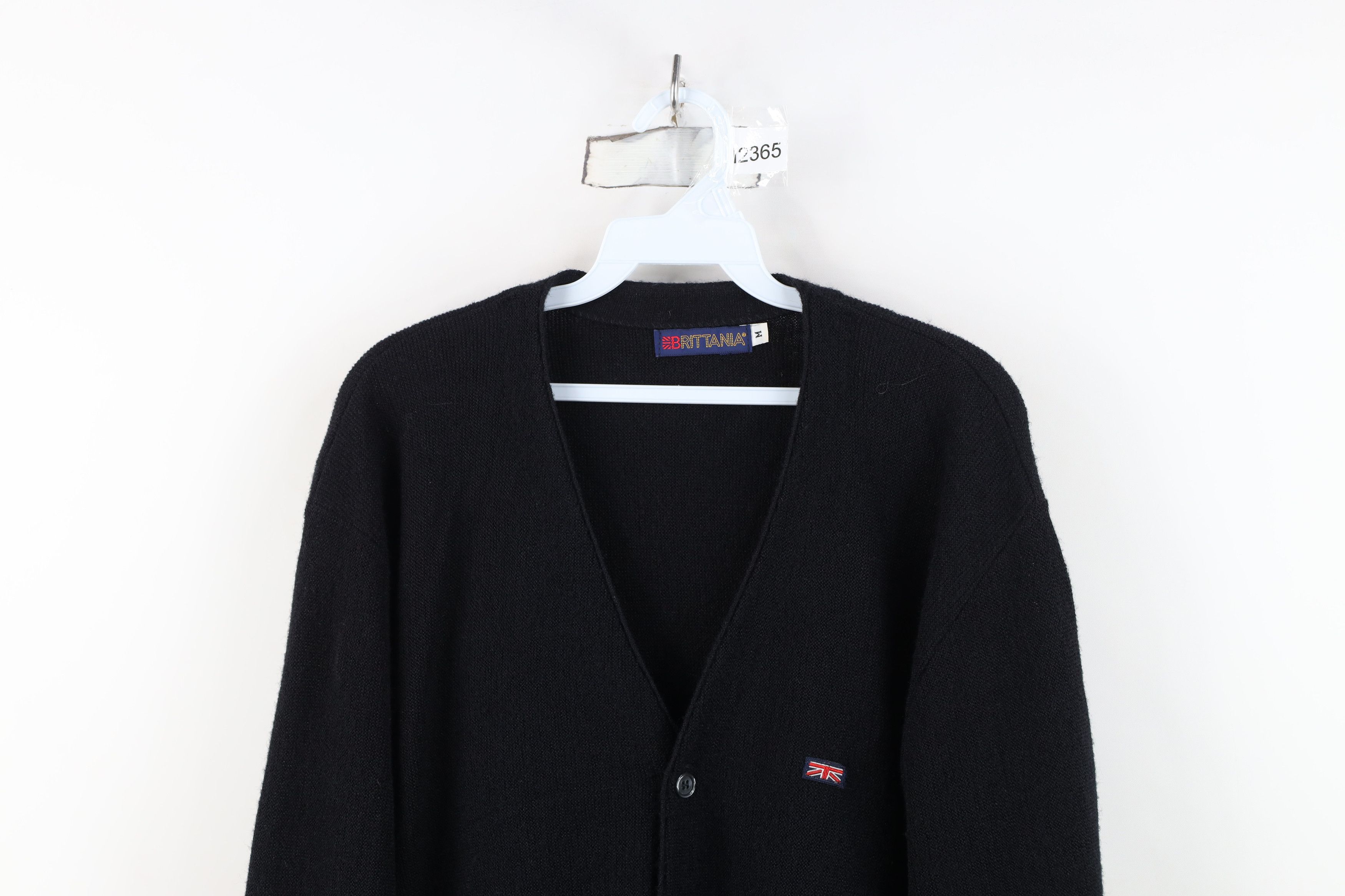 Vintage Vintage 70s Streetwear Cobain Cardigan Sweater Black USA Size US M / EU 48-50 / 2 - 2 Thumbnail
