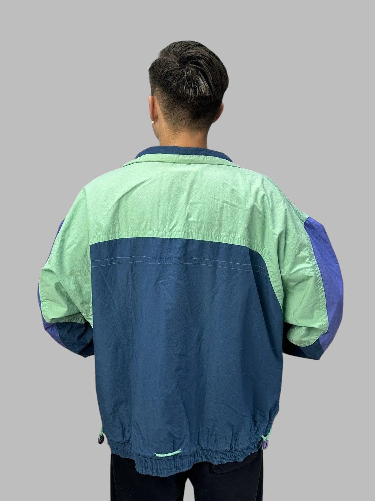 Vintage Rare Vintage 00s Nike Nylon Jacket Big Swoosh Hoodie Size US XL / EU 56 / 4 - 13 Thumbnail