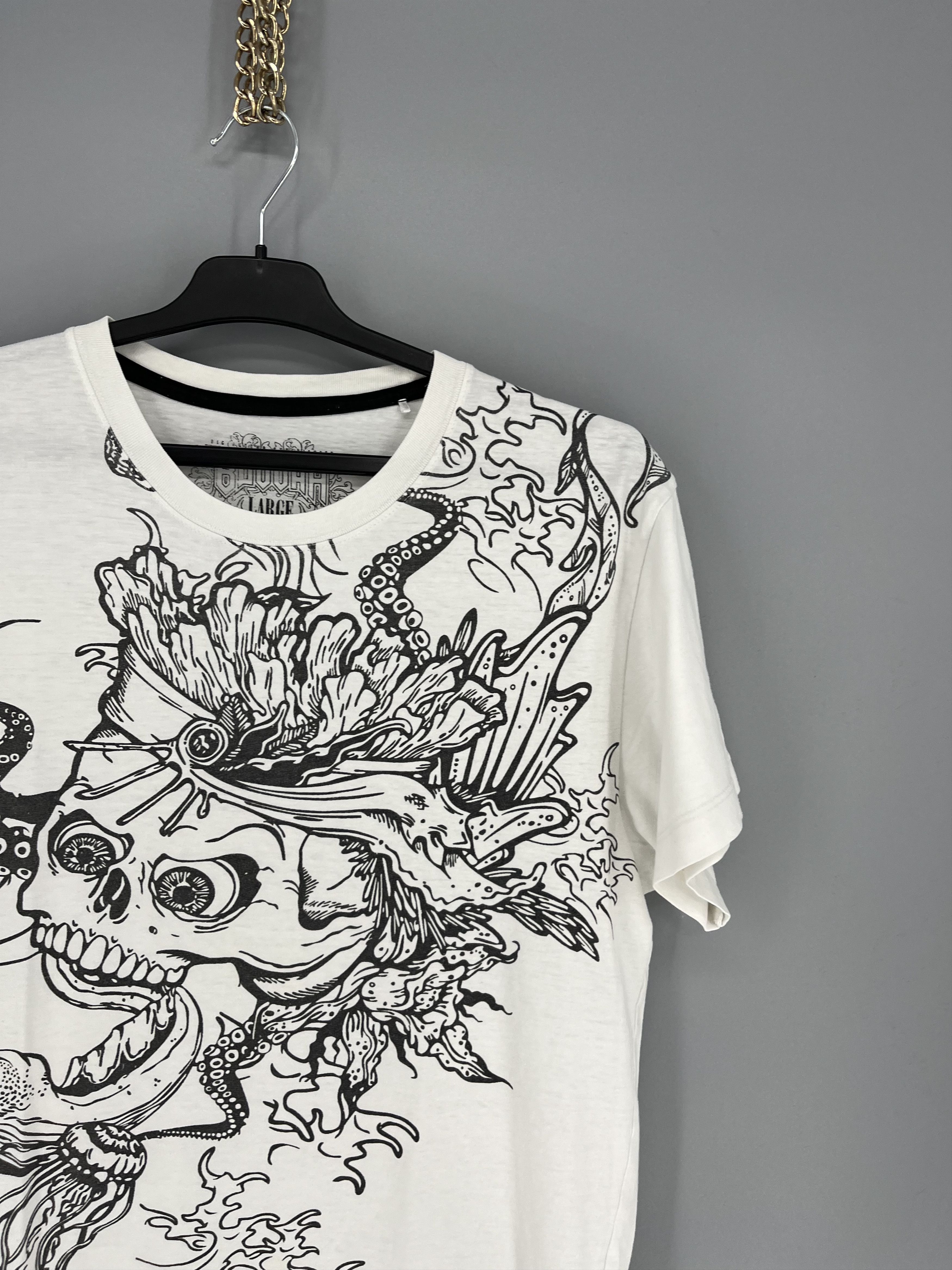 Vintage Vintage Big Buddha Skull Affliction Style Cyber-Y2K Tee Size US L / EU 52-54 / 3 - 5 Thumbnail