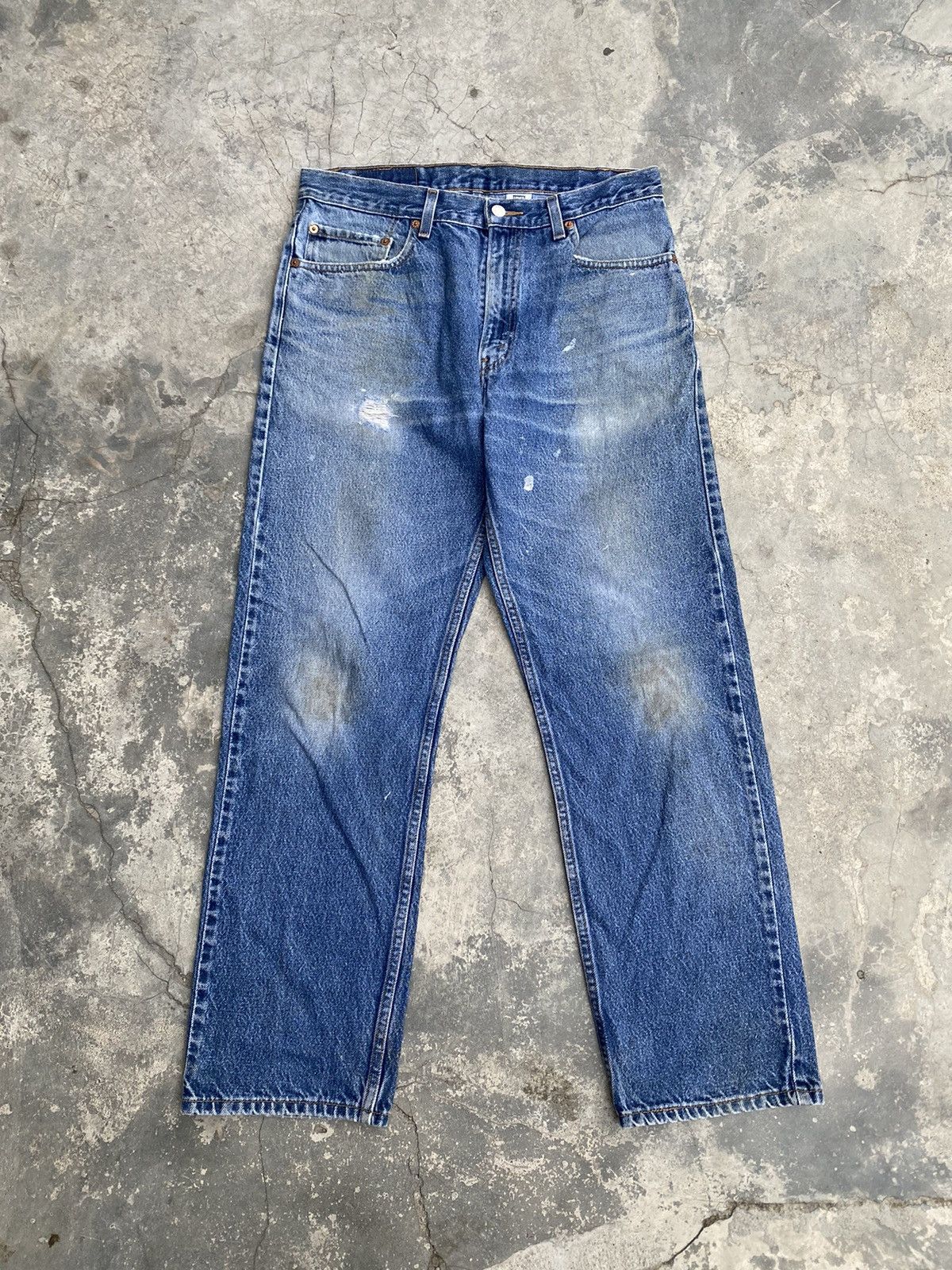 Levi's Vintage Clothing 2001 Levis Lot 505 distressed jeans LV001 Size US 34 / EU 50 - 1 Thumbnail