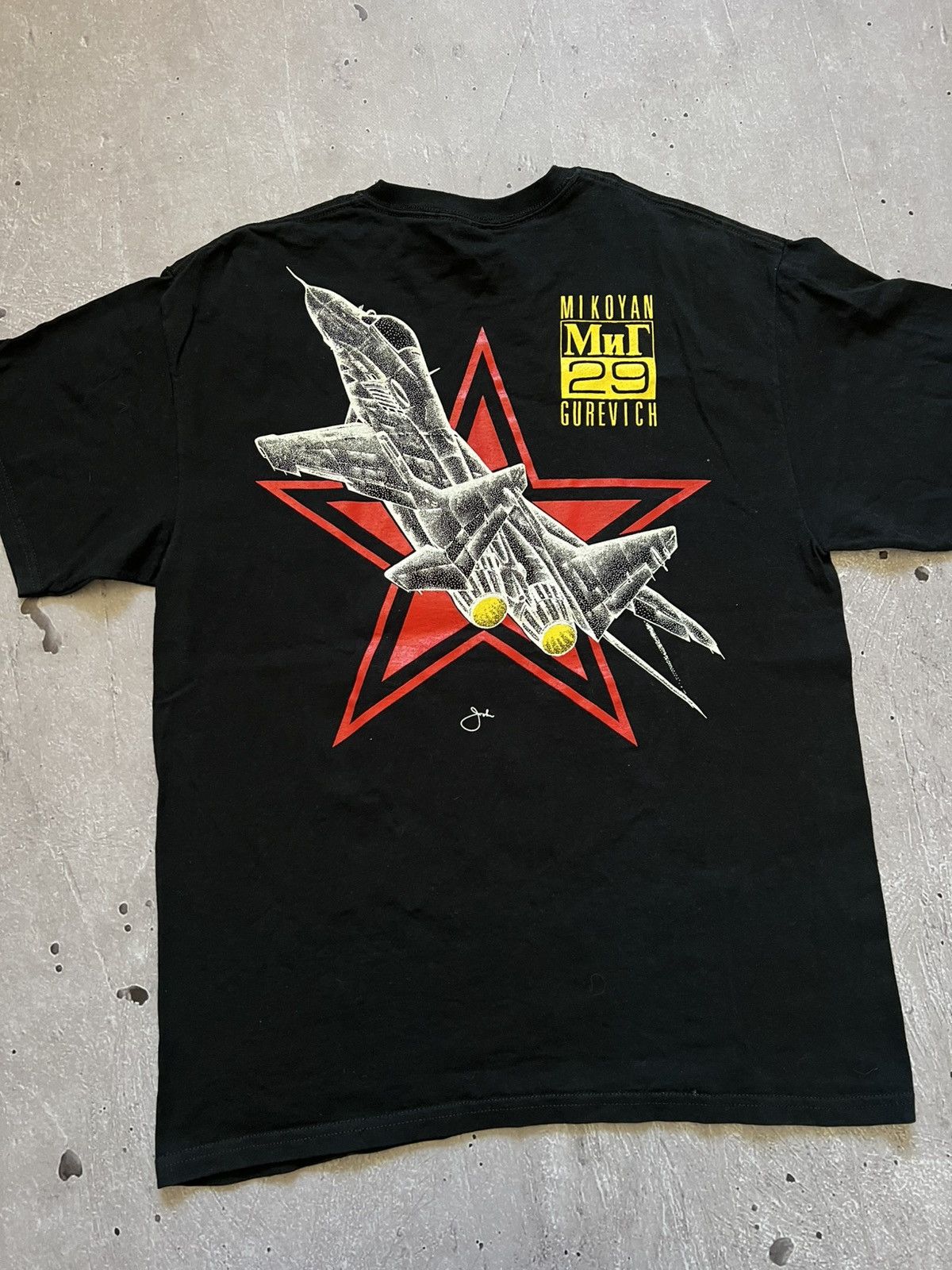 Other Rare Vintage T-Shirt Blackbird Mig 29 1990 90s Size L Size US L / EU 52-54 / 3 - 9 Thumbnail