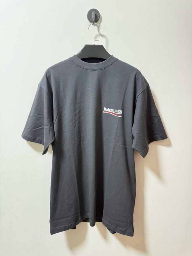 Balenciaga Balenciaga Embroidered Logo Gray T-Shirt Size US XS / EU 42 / 0 - 1 Thumbnail