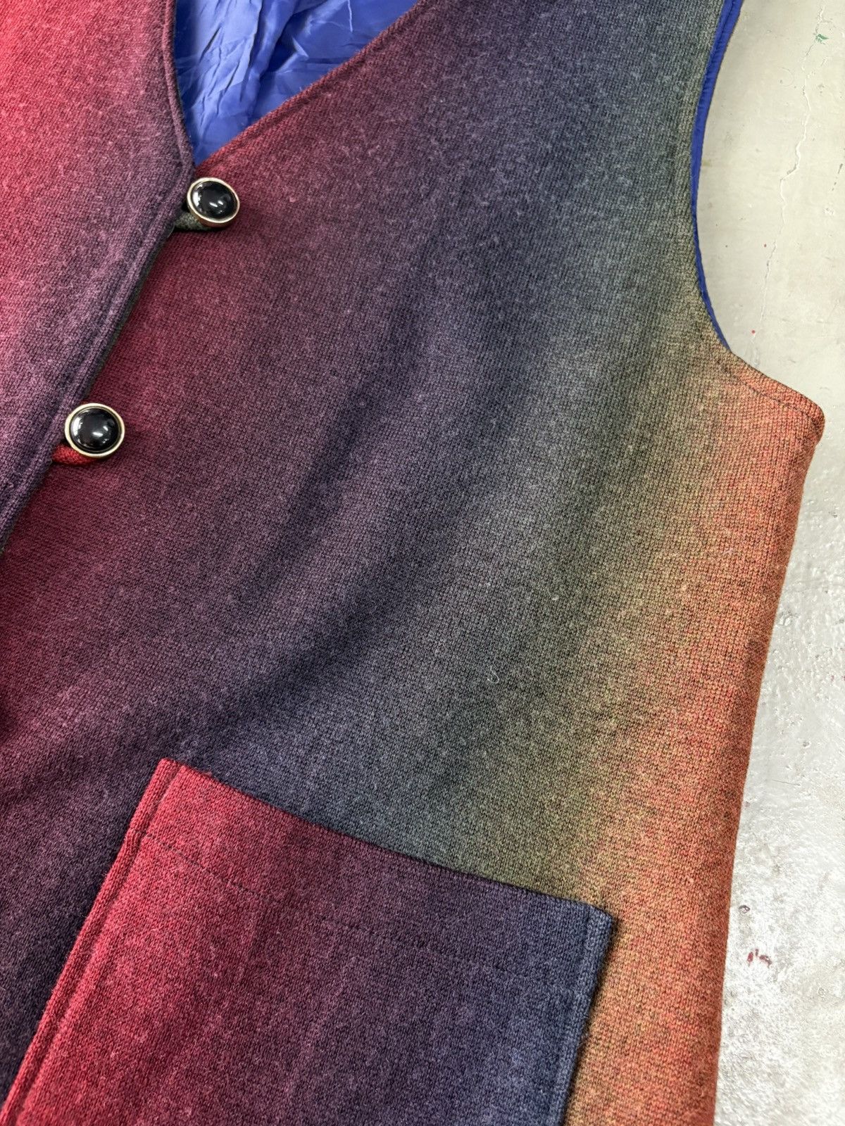 Vintage Vintage 80’s Wool Vest Rainbow Size US M / EU 48-50 / 2 - 4 Thumbnail