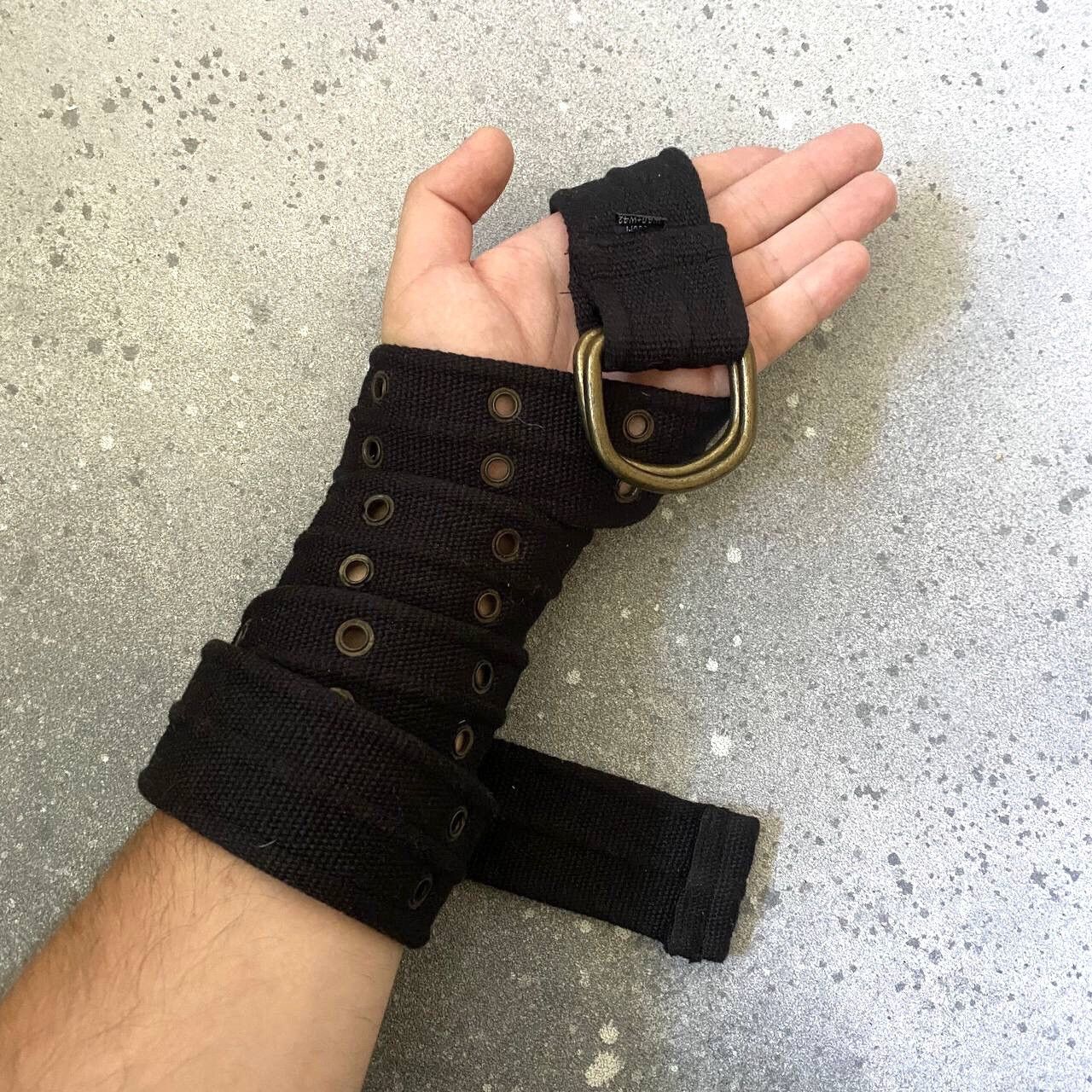 20471120 × Hysteric Glamour × Seditionaries Japanese Vintage Black Cotton Unisex Belt (Rick Owens style) Size ONE SIZE - 2 Thumbnail