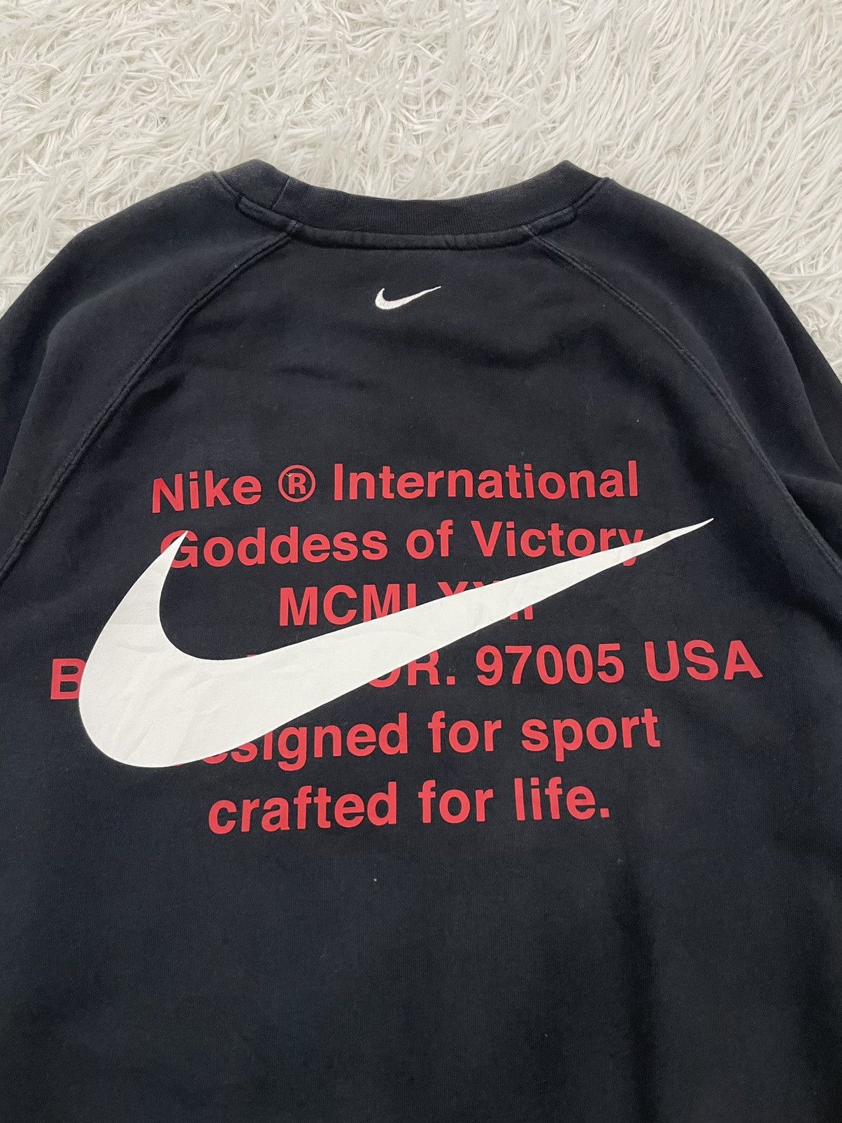 Nike Grailed Faded Nike Double Swoosh Sweatshirt Size US M / EU 48-50 / 2 - 12 Thumbnail