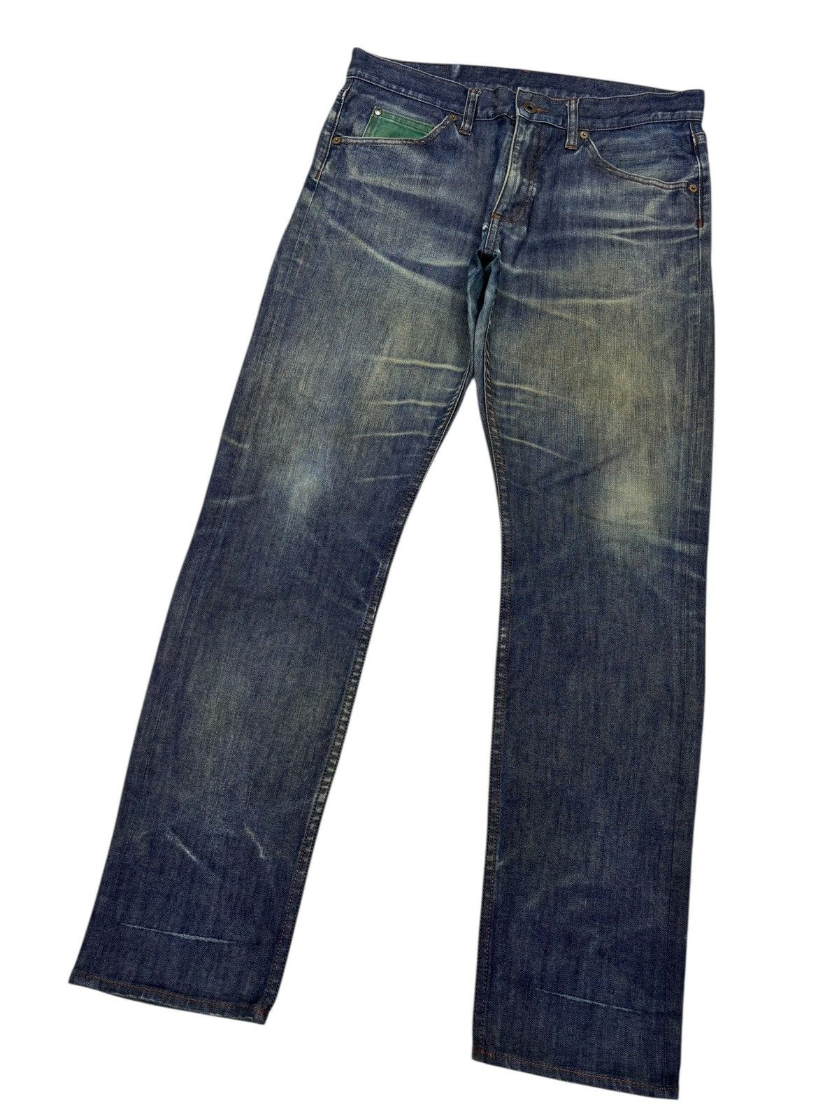 If Six Was Nine Vintage Japanese Brand Boycott Rusty Distress Denim Jeans Size US 34 / EU 50 - 3 Thumbnail
