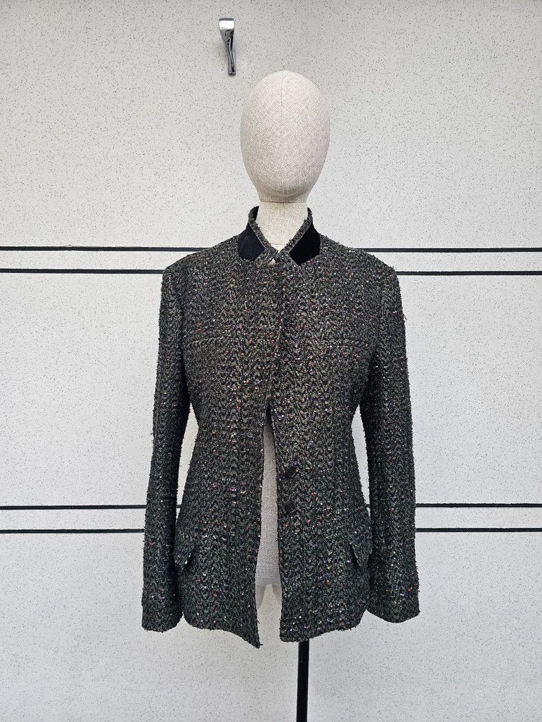 Haider Ackermann tweed jacket with sequins by haider ackermann - dmc Size US M / EU 48-50 / 2 - 1 Thumbnail