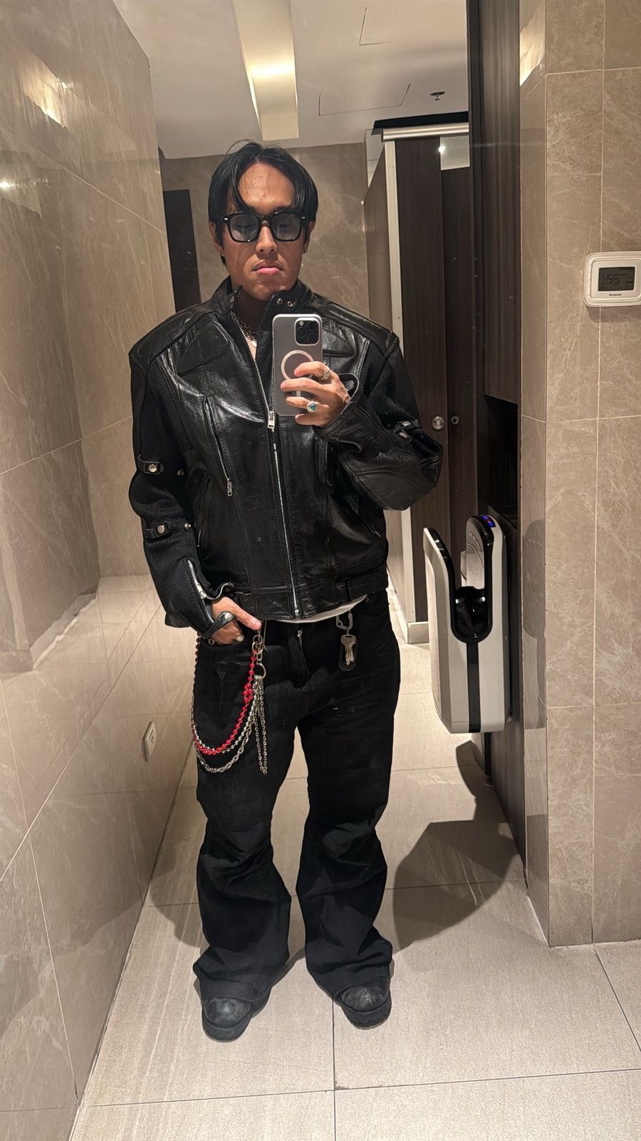 Genuine Leather vintage cyber leather moto jacket backlash kmrii if6was9 Size US XL / EU 56 / 4 - 16 Thumbnail