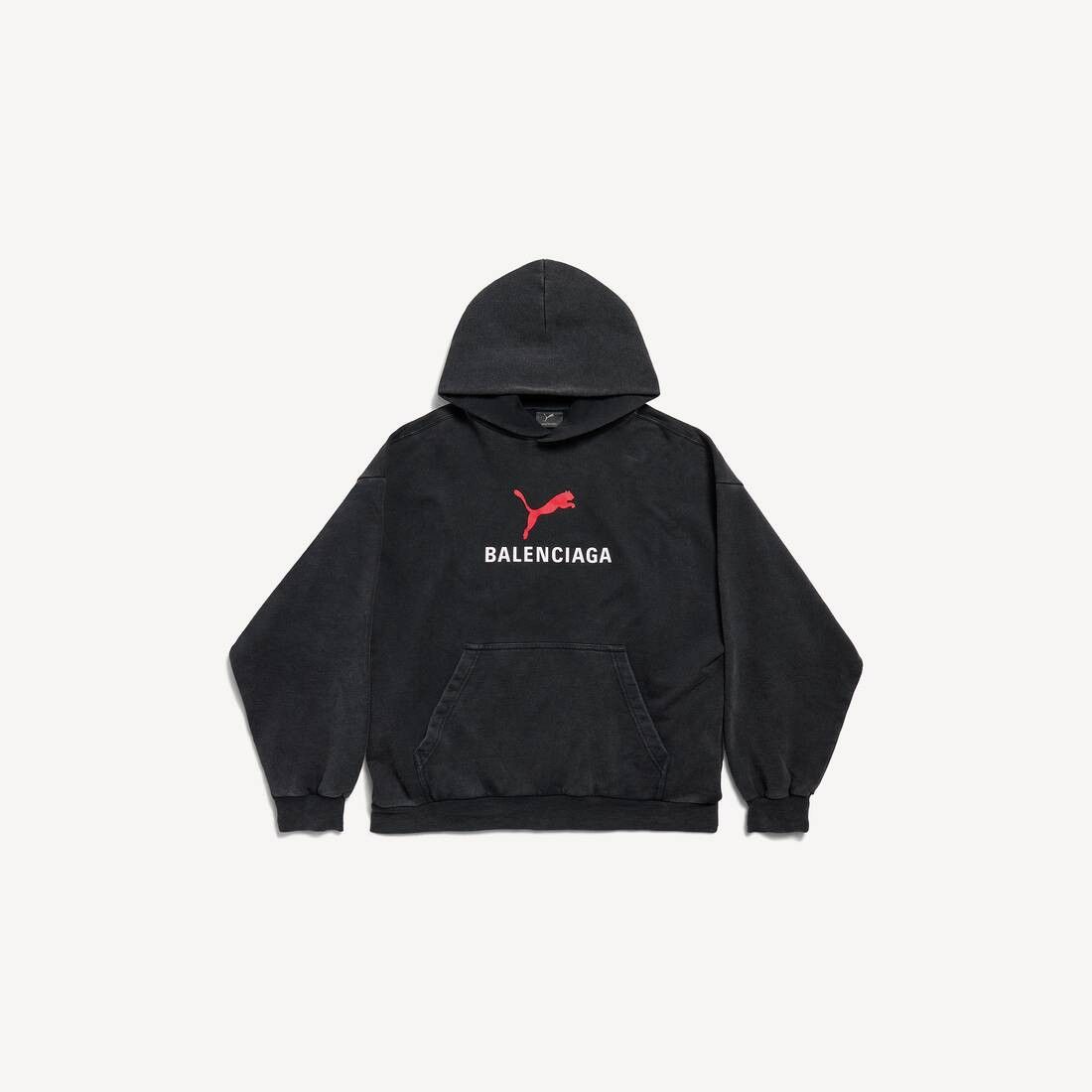 Balenciaga × Puma o1tr1nto0326 Hoodie Medium Fit in Faded Black Size US M / EU 48-50 / 2 - 1 Thumbnail