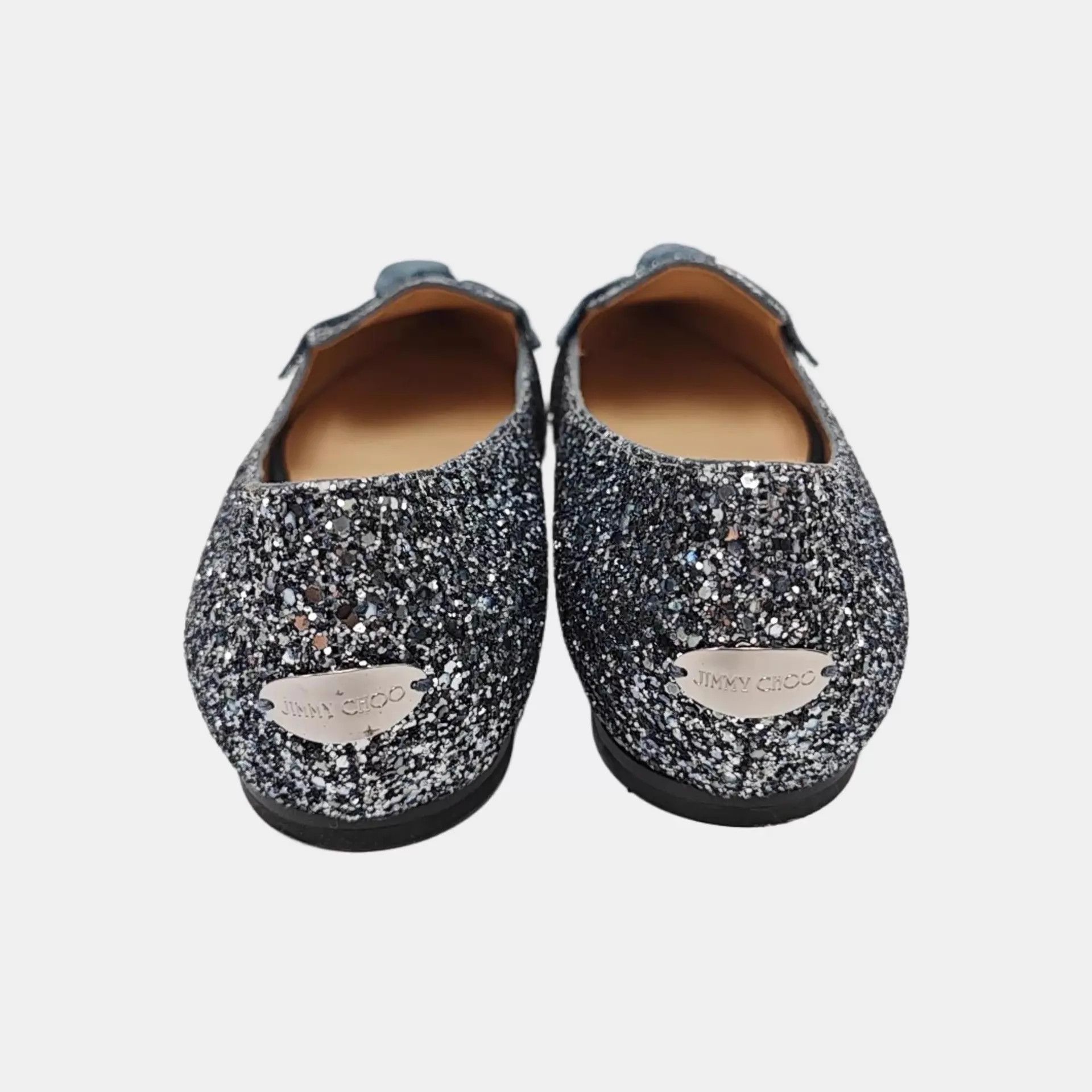 Jimmy Choo Jimmy Choo Sequin Bow Flat 41 New Size US 10.5 / IT 40.5 - 3 Thumbnail