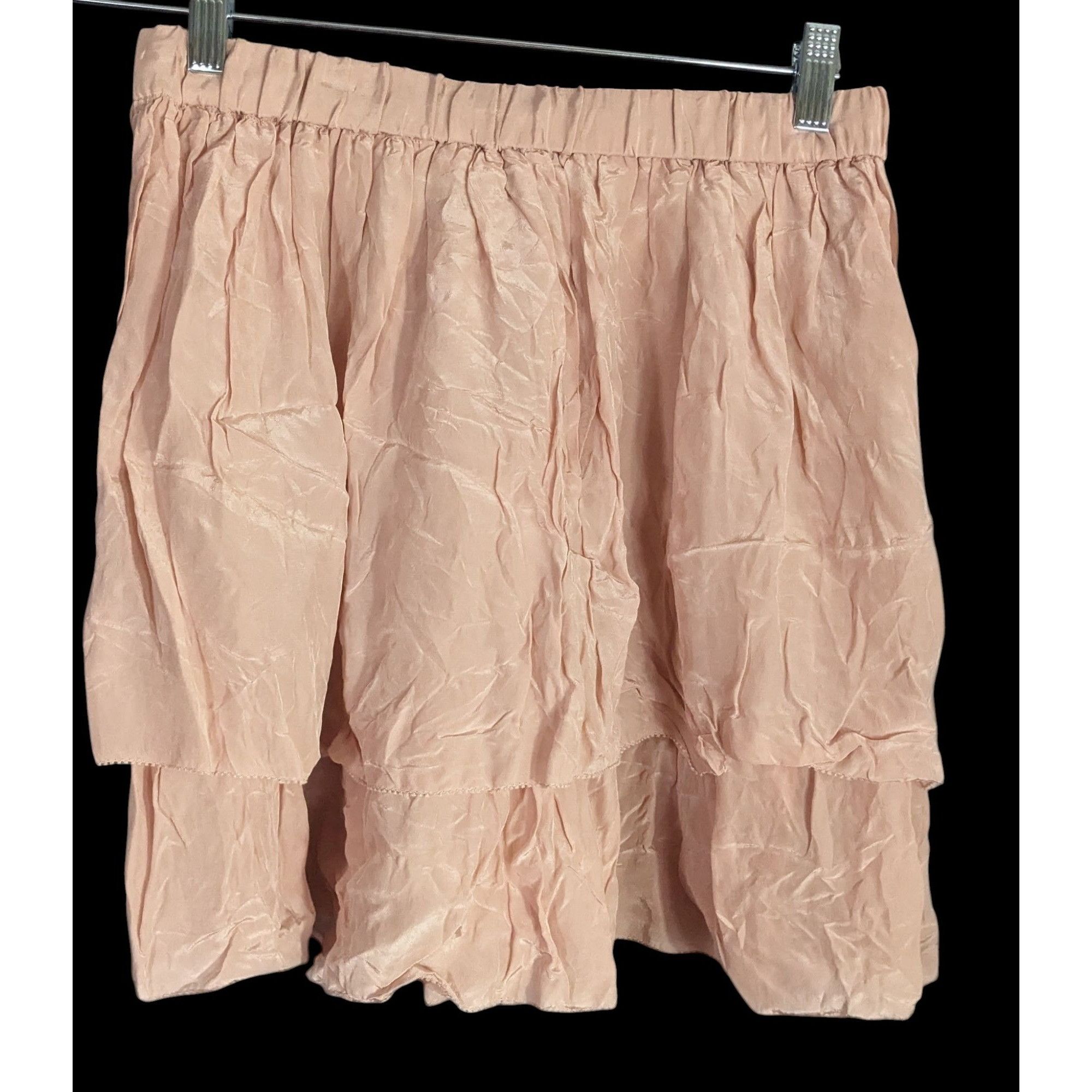 Odd Molly Odd Molly Pink Tiered Skirt 100% Viscose Elastic Waist Size Size 28" / US 6 / IT 42 - 4 Thumbnail