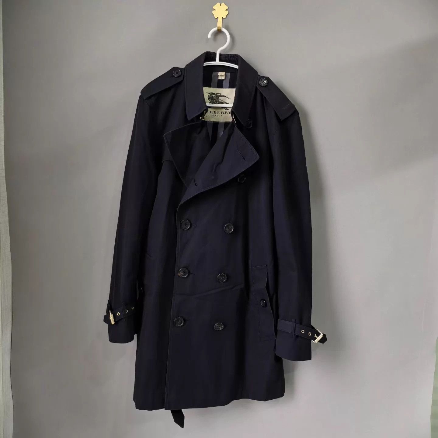 Burberry Burberry Black Long Trench Coat 52 99 Size US L / EU 52-54 / 3 - 1 Thumbnail