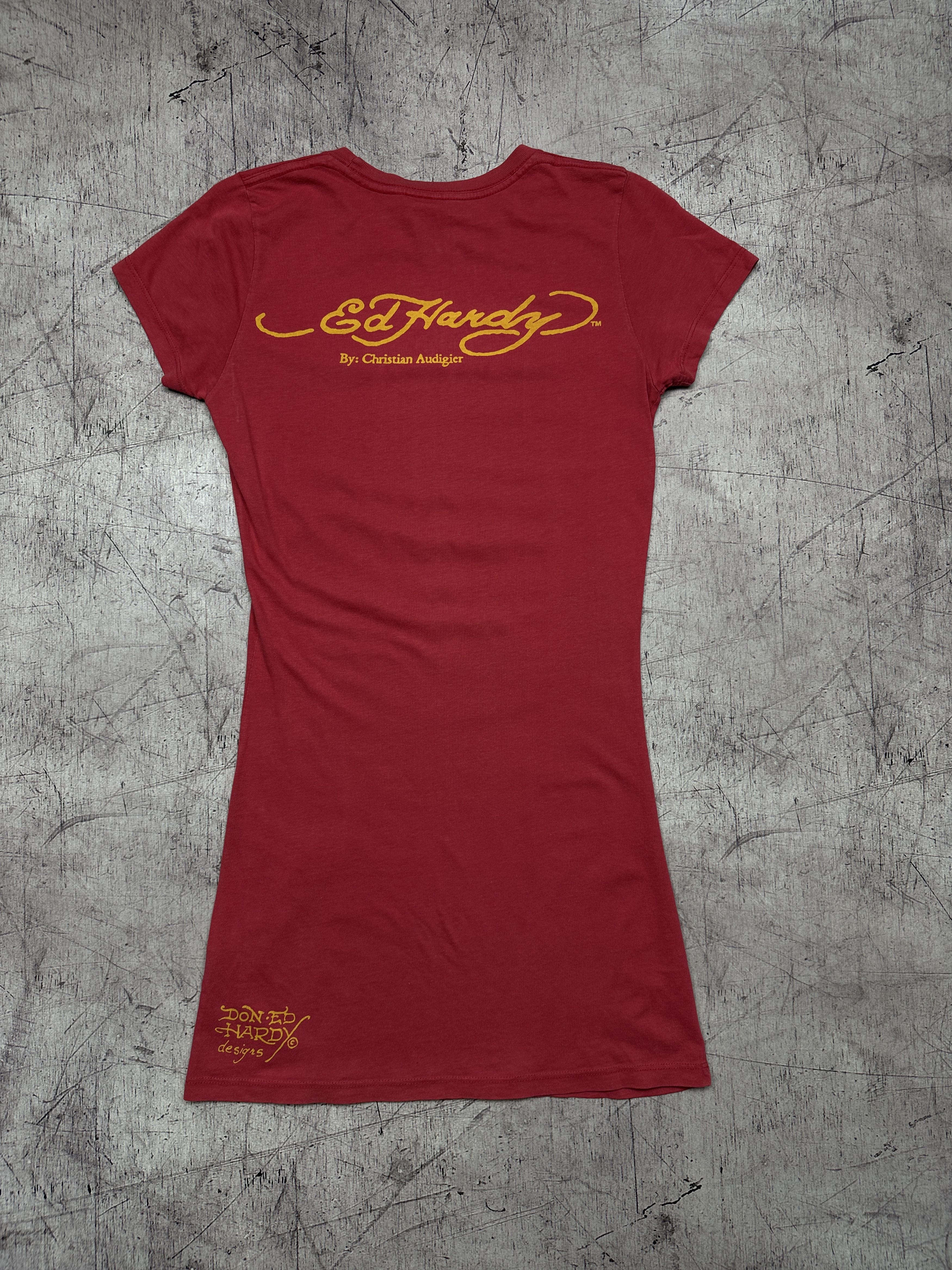 Ed Hardy Ed Hardy by Christian Audigier Womens T-Shirt Size S / US 4 / IT 40 - 6 Thumbnail