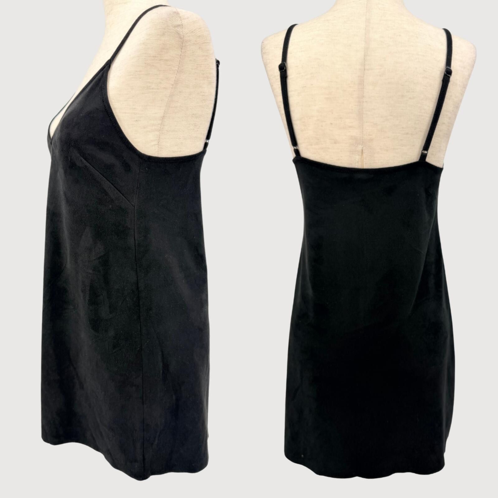 Other Aritzia Wilfred Faux Suede Mini Dress Black XS Size XS / US 0-2 / IT 36-38 - 3 Thumbnail