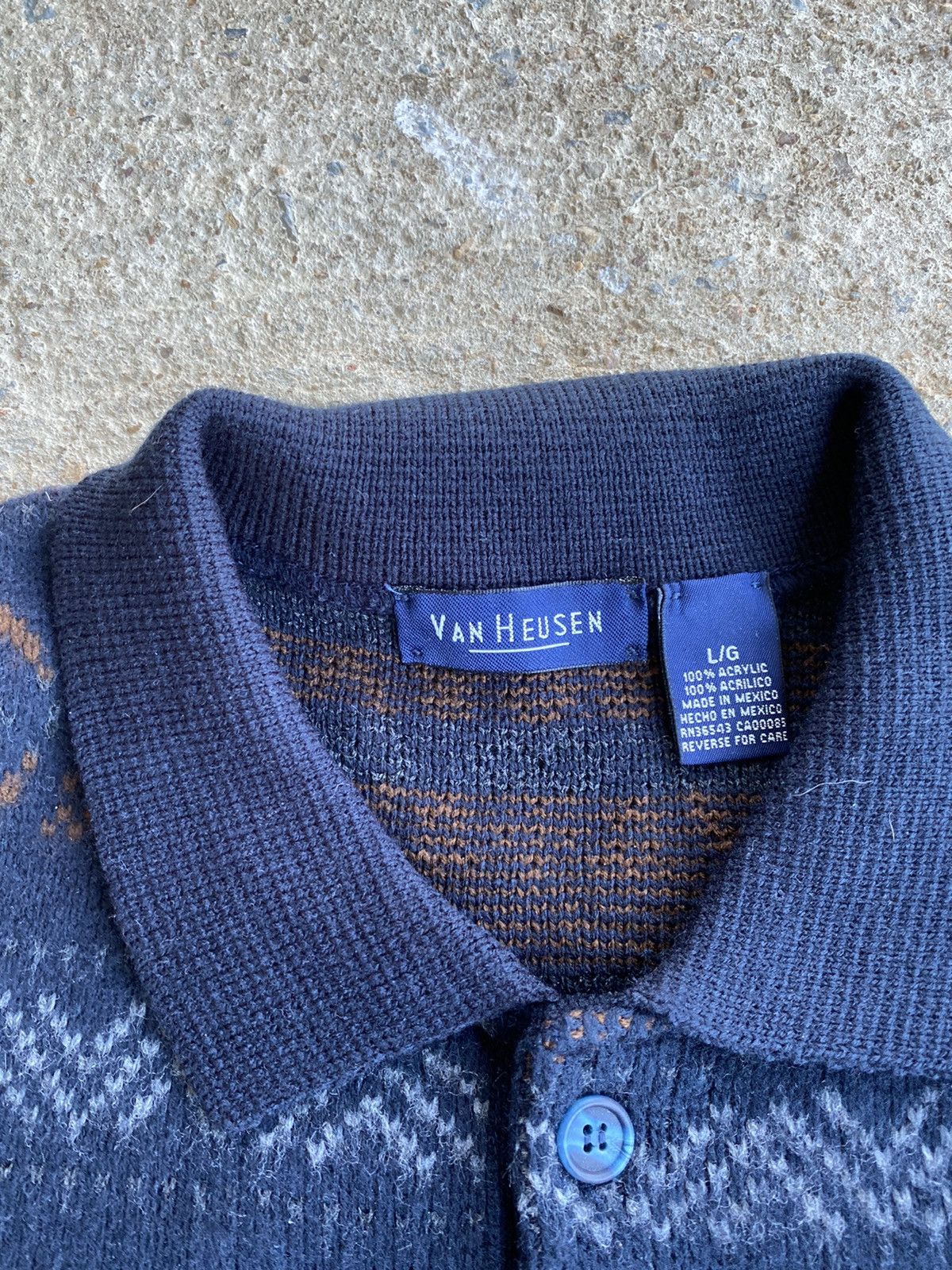 Coogi × Vintage Vintage 90’s Coogi Style Polo Oversized Baggy Sweater Size US L / EU 52-54 / 3 - 4 Thumbnail