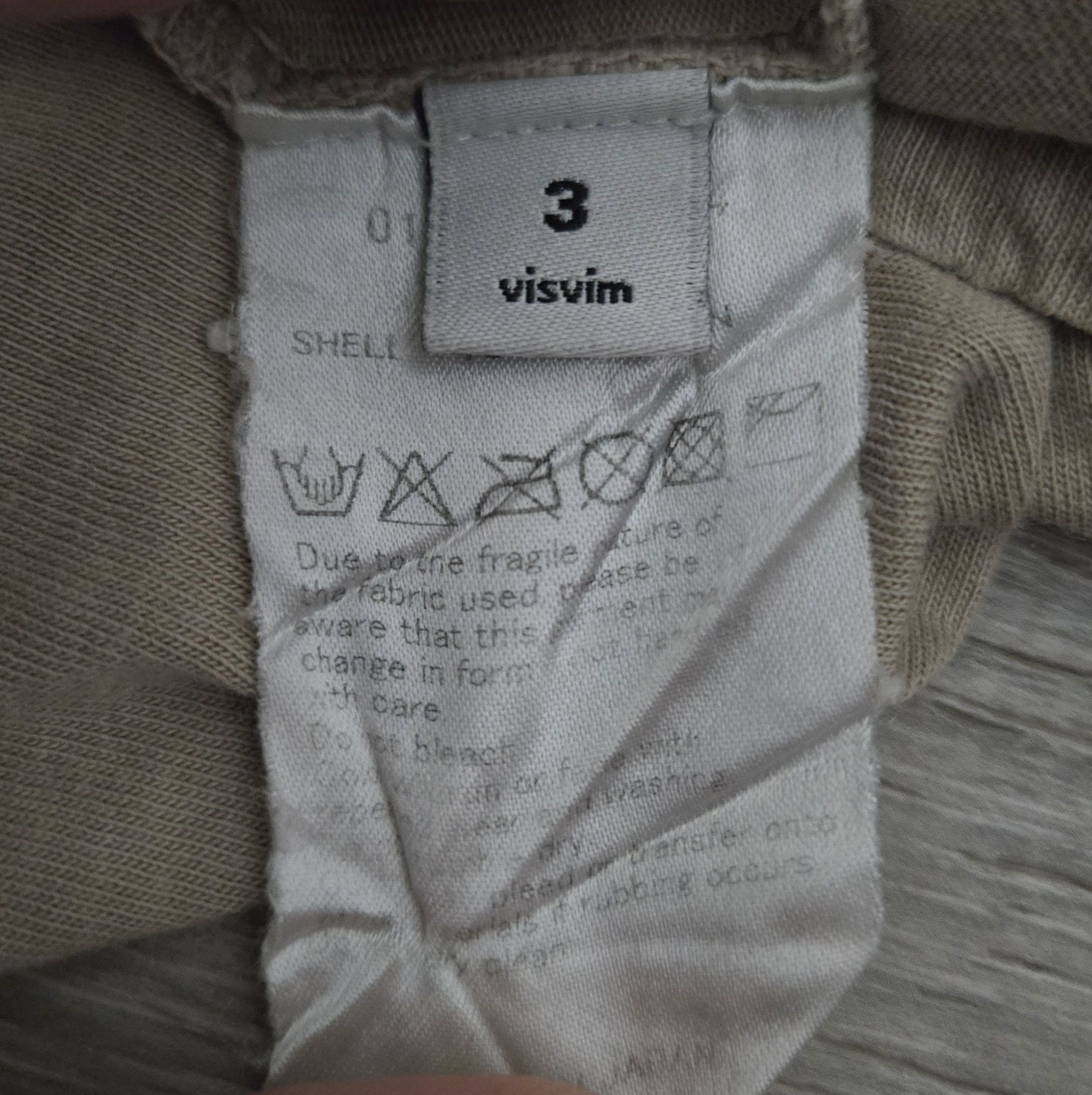Visvim Visvim Beige Short Sleeve Cotton Henley Tee Shirt T-shirt Size US L / EU 52-54 / 3 - 6 Thumbnail