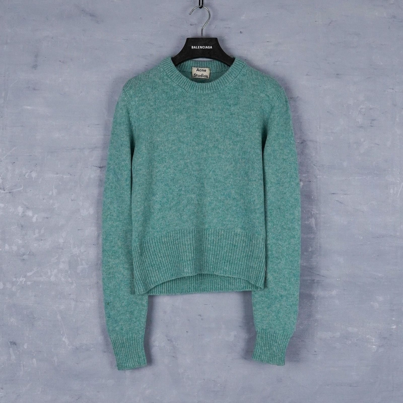 Acne Studios Acne studios aw15 mint green lambswool knit jumper sweater Size M / US 6-8 / IT 42-44 - 1 Thumbnail