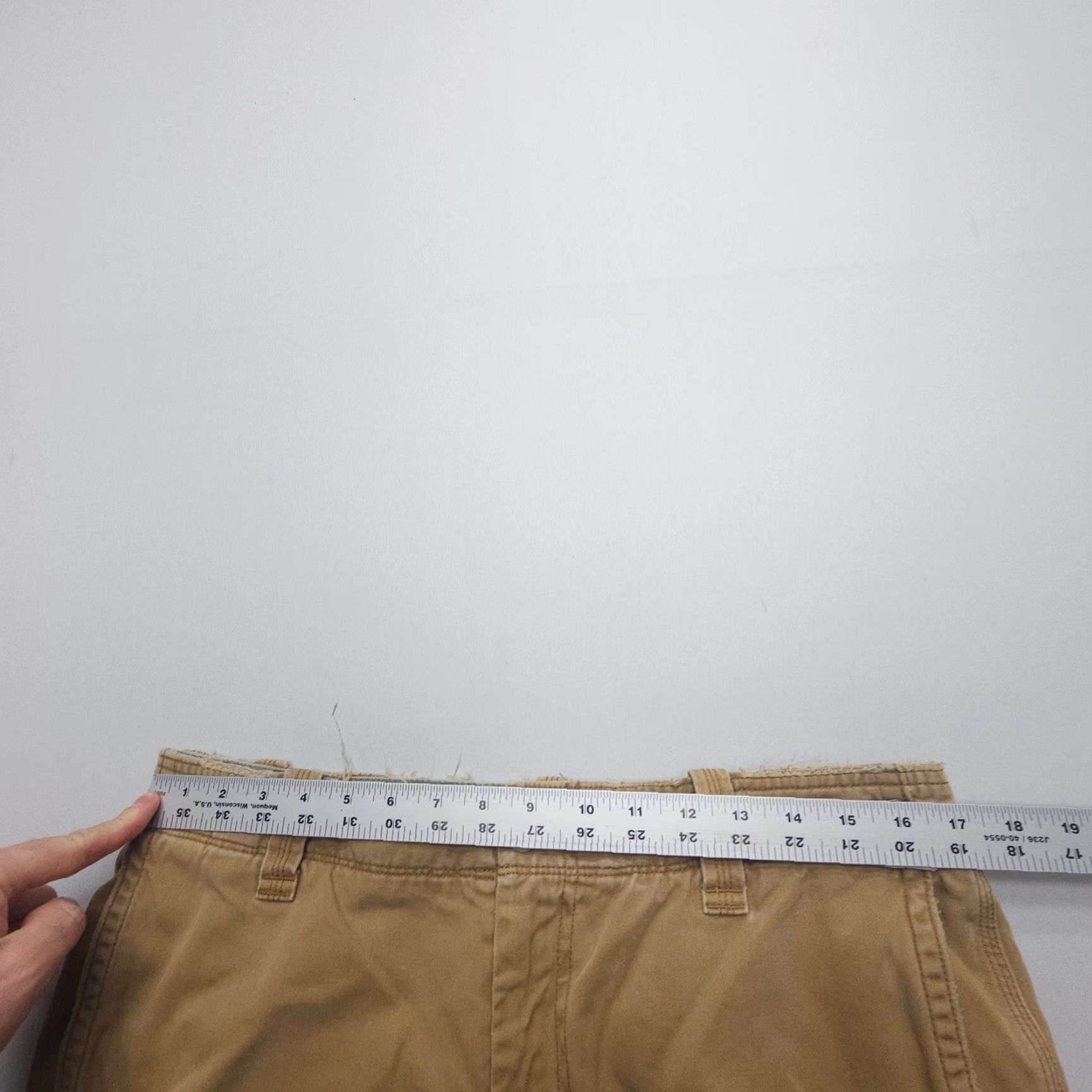 Gap Gap Pants Khakis Mens 34 x 34 Tan Brown Cotton Twill 90s Outdoor Logo Pocket Regular Straight Front Jeans N/A Size US 34 / EU 50 - 7 Thumbnail