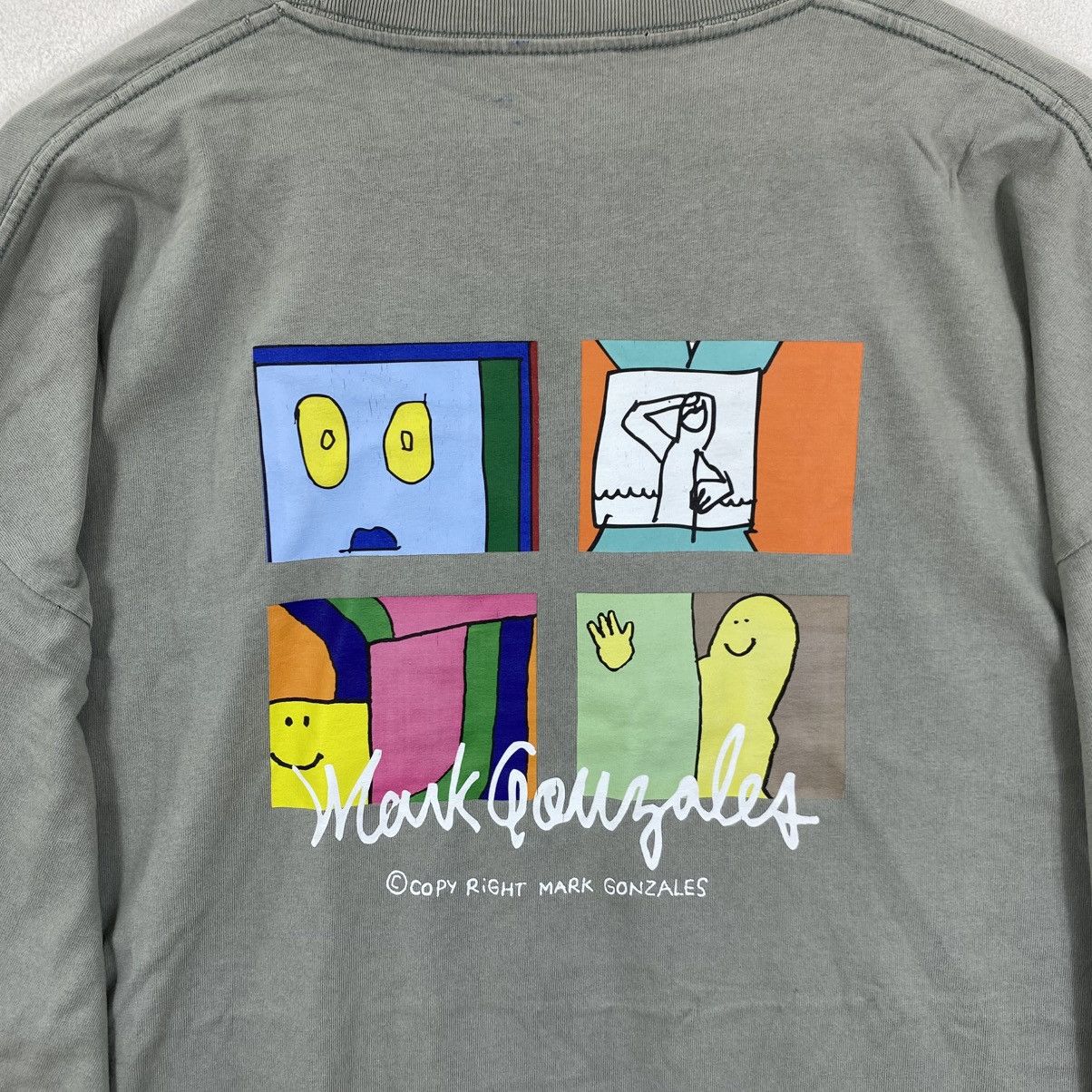 Vision Streetwear Mark Gonzales "Hang Around" Art L/S Tee Gray XL Skateboard Size US XL / EU 56 / 4 - 3 Thumbnail