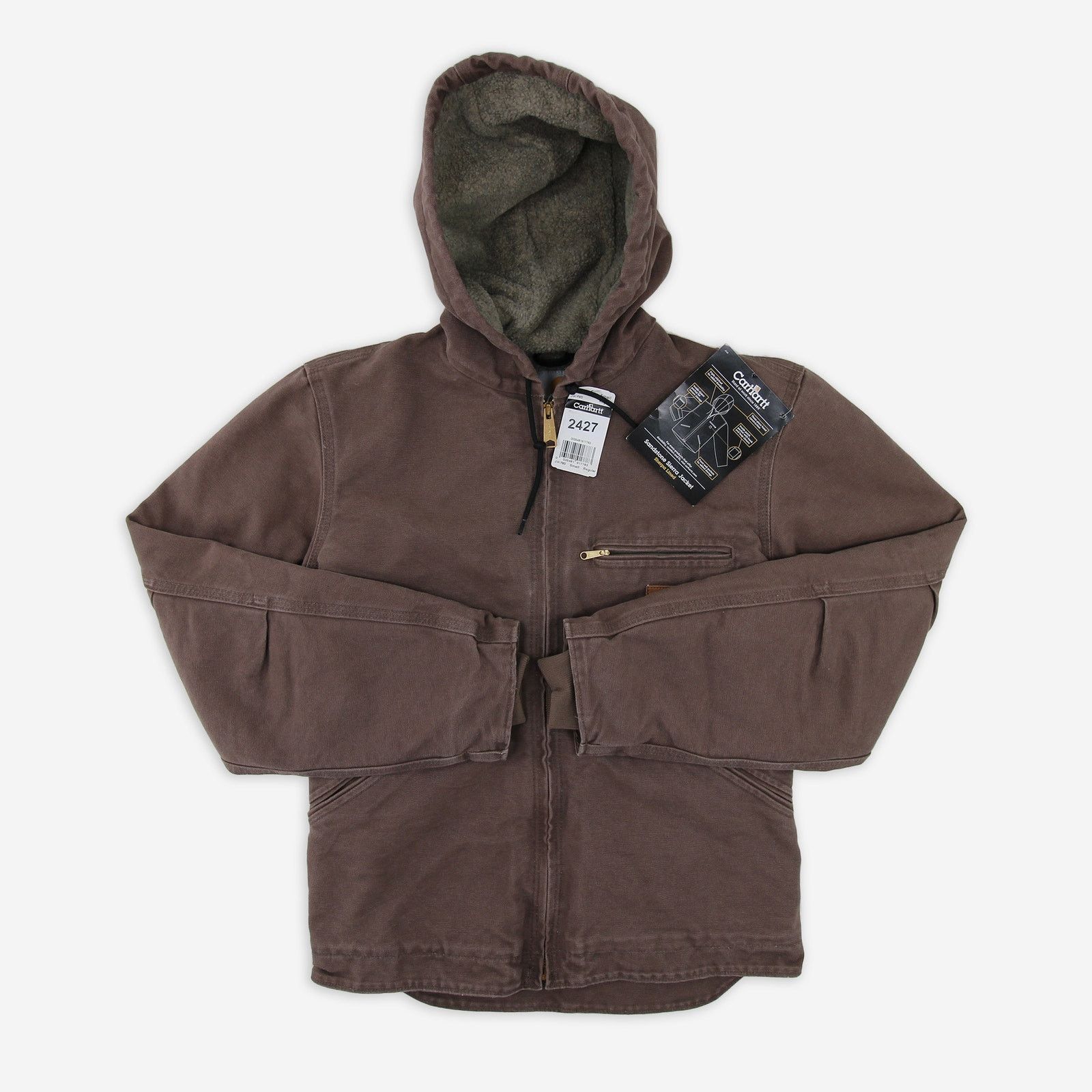 image of Carhartt J141 Fwd Firewood Sherpa-Lined Sierra Jacket NWT in Brown, Men's (Size Small)