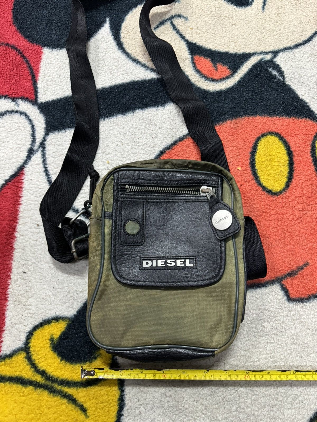 image of Diesel Sling Bag in Green, Men's