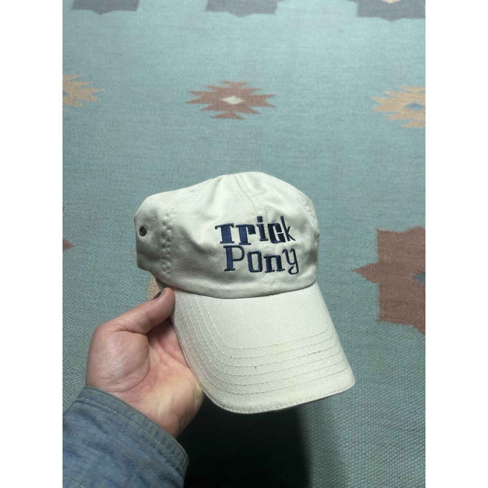 Vintage VINTAGE Trick Pony country music band Nashville tan beige Unbranded Adjustable Baseball Cap Dad cap Hat Men Size ONE SIZE - 2 Thumbnail