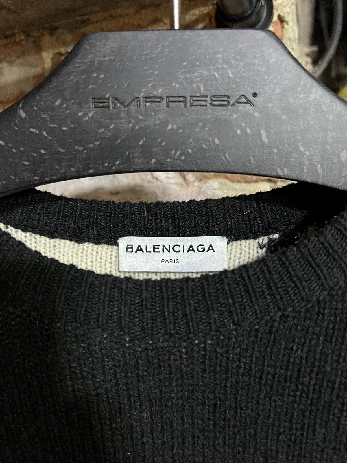 Balenciaga BALENCIAGA LOGO KNIT SWEATER Size US M / EU 48-50 / 2 - 2 Thumbnail