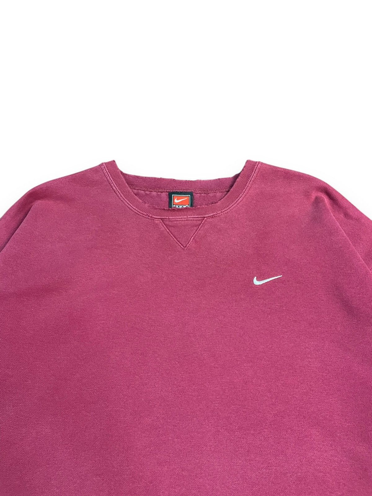 Vintage Vintage 90s Nike Wine Sweatshirt Size US L / EU 52-54 / 3 - 3 Thumbnail