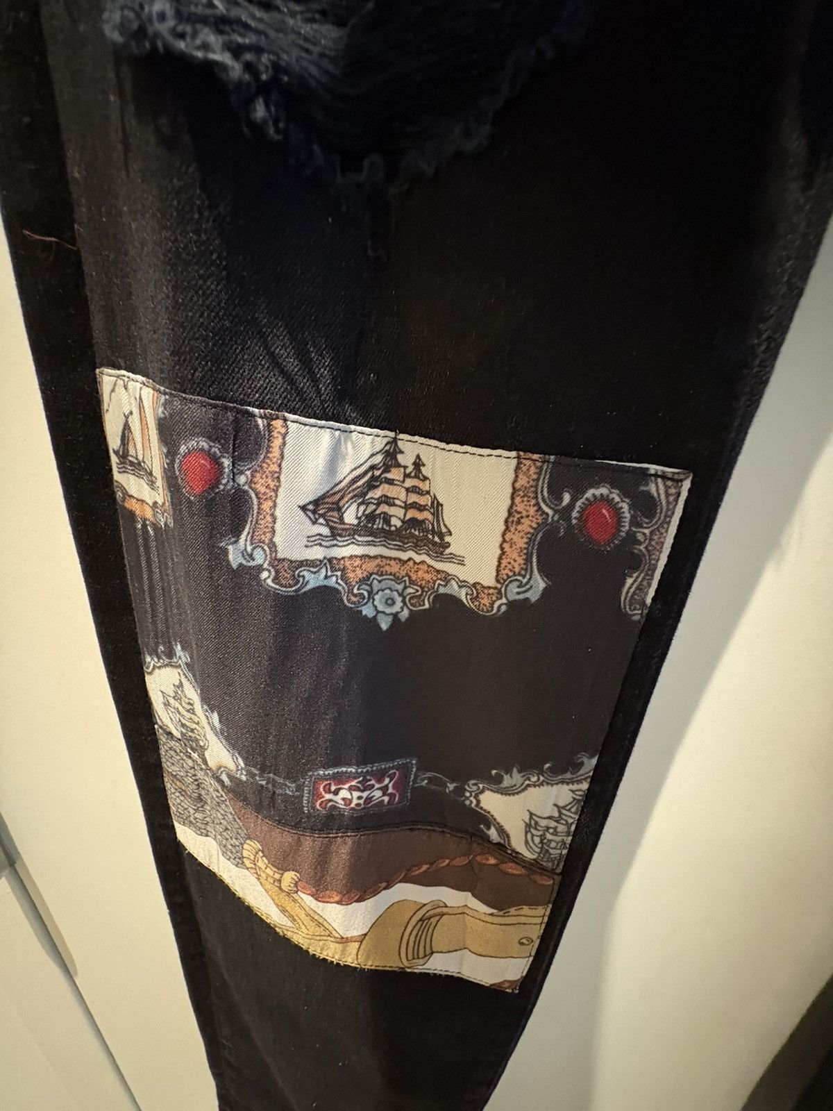 Amiri Amiri Scarves Art Patch Jeans in Antique Black Size US 36 / EU 52 - 15 Thumbnail