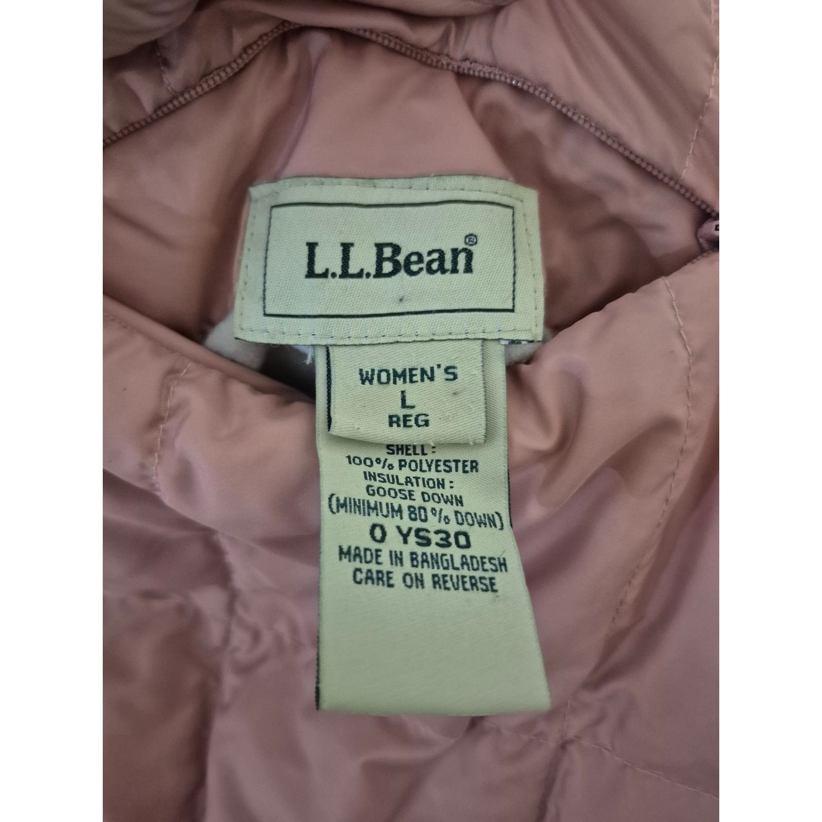 L.L. Bean L.L. Bean Reversible Quilted Puffer Vest. Cream & Rose Pink Size L / US 10 / IT 46 - 7 Thumbnail