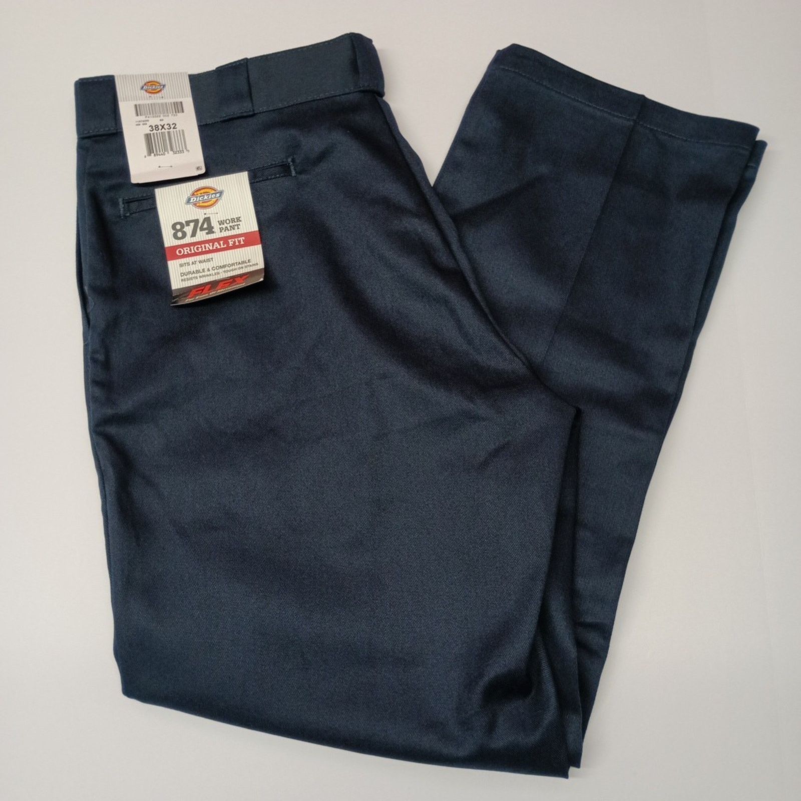 Dickies Dickies 874 Work Pants Men's 38x32 Flex Blue Original Fit Size US 38 / EU 54 - 1 Thumbnail
