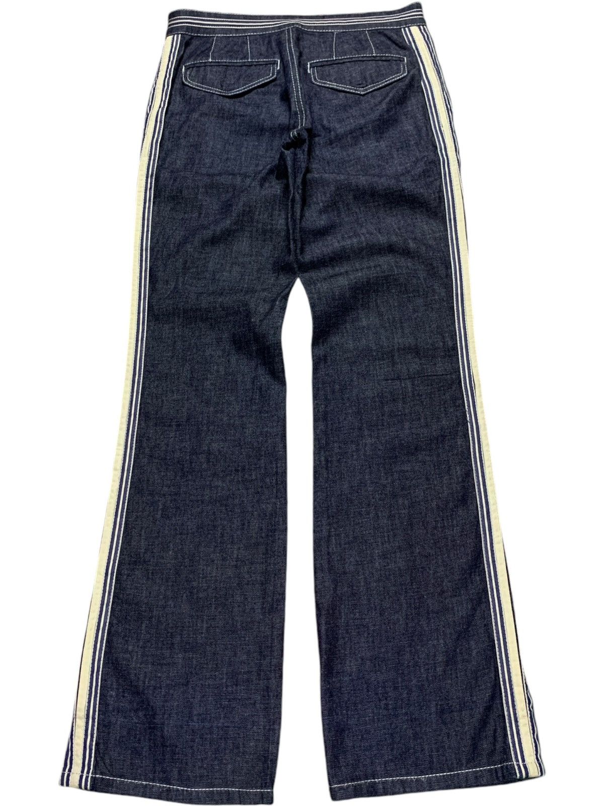 Heaven by Marc Jacobs × Jacobs By Marc Jacobs × Marc Jacobs Marc Jacobs Blue Wash Side Striped Bootcut Denim Pants Size 28" / US 6 / IT 42 - 2 Thumbnail