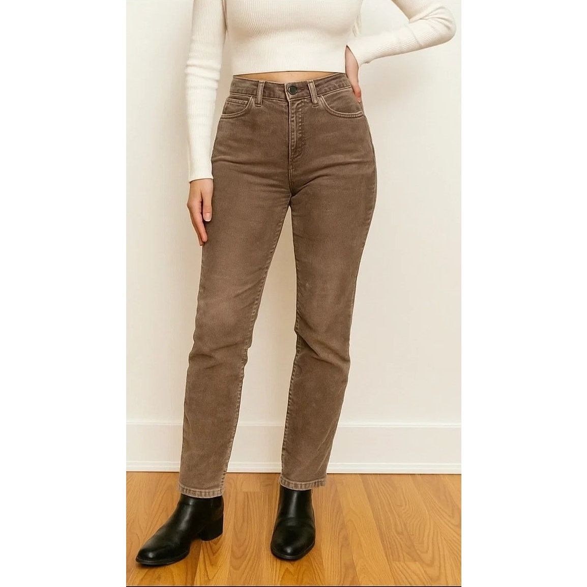 American Eagle Outfitters American Eagle 90's Straight Stretch Corduroy Pants Size 32" / US 10 / IT 46 - 2 Thumbnail