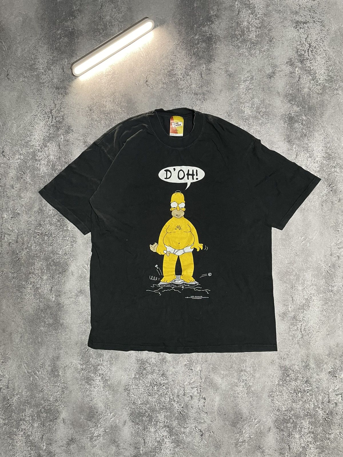 Hanes × Vintage Vintage Simpsons t shirt 1997 homer d’oh 90s Size US L / EU 52-54 / 3 - 1 Thumbnail