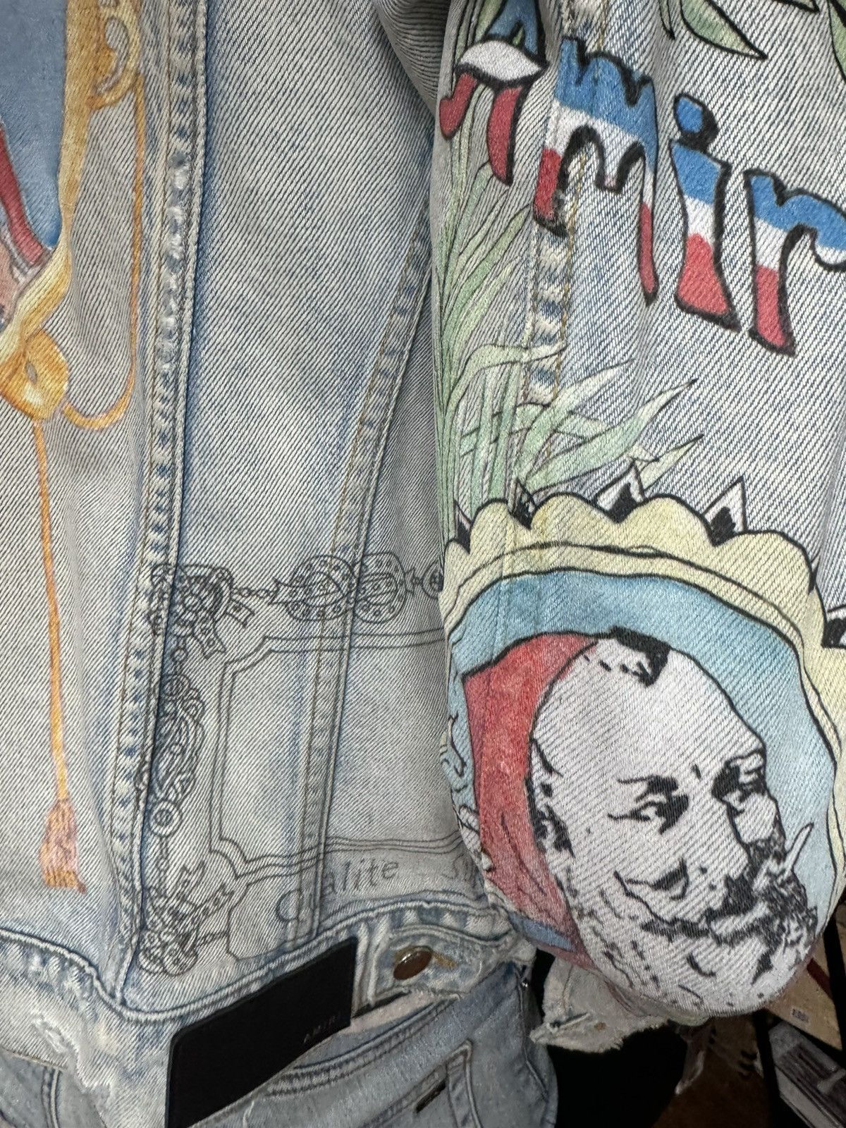Amiri Amiri Zig Zag denim jacket Size US L / EU 52-54 / 3 - 6 Thumbnail