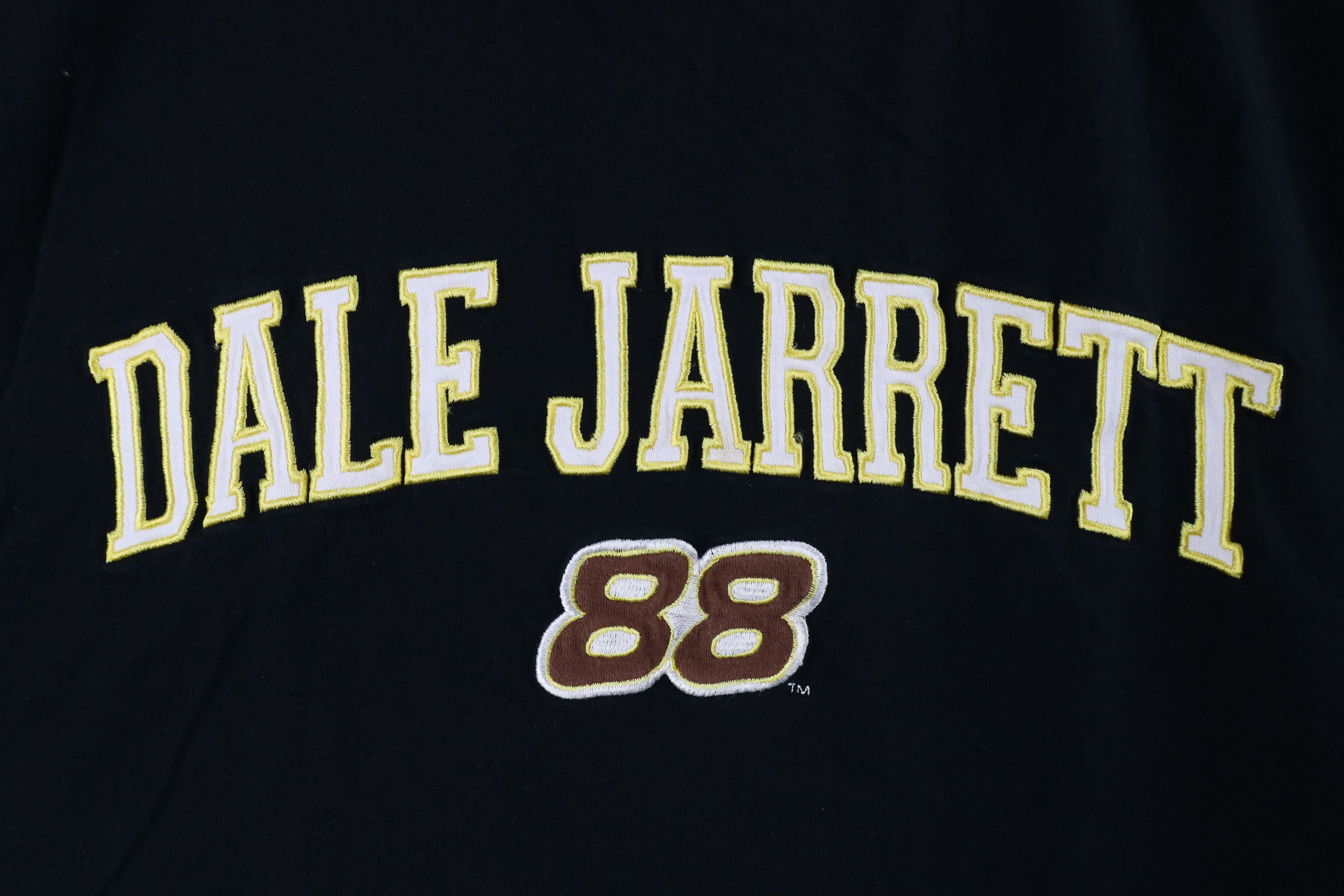 Vintage Vintage 90s NASCAR Out Dale Jarrett Racing T-Shirt Black Size US XL / EU 56 / 4 - 4 Thumbnail
