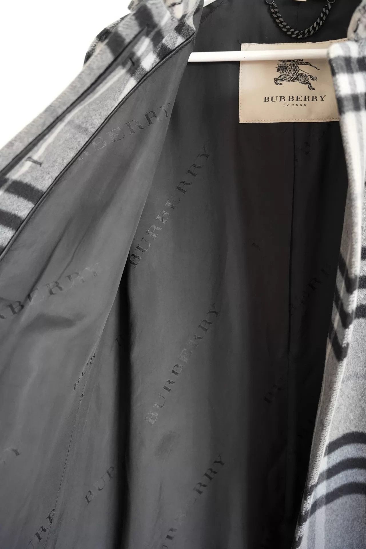 Burberry Burberry Ombre Check Wool Blend Trench Coat Sz 40 Size S / US 4 / IT 40 - 6 Thumbnail