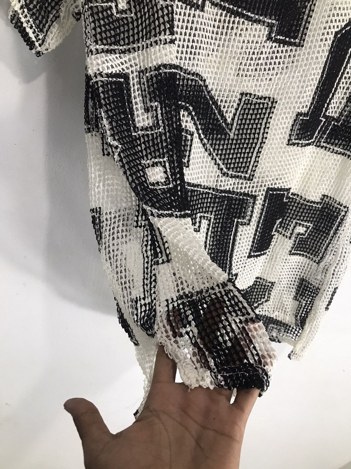 Hysteric Glamour undefined Open Fishnet poem shirt summer Size US M / EU 48-50 / 2 - 3 Thumbnail