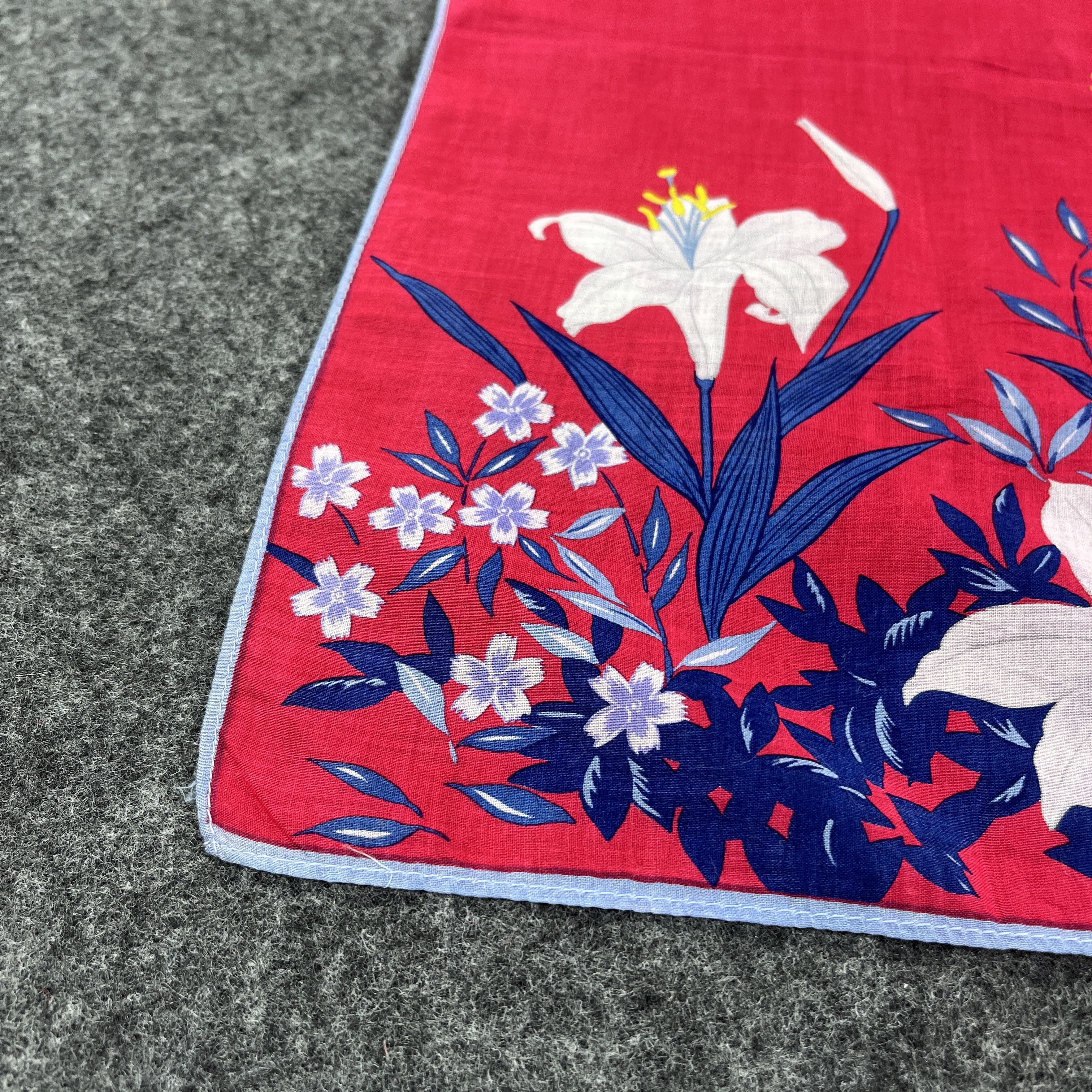 Japanese Brand Vintage Hanae Mori Bandana / Handkerchief / Neckerchief B024 Size ONE SIZE - 8 Thumbnail