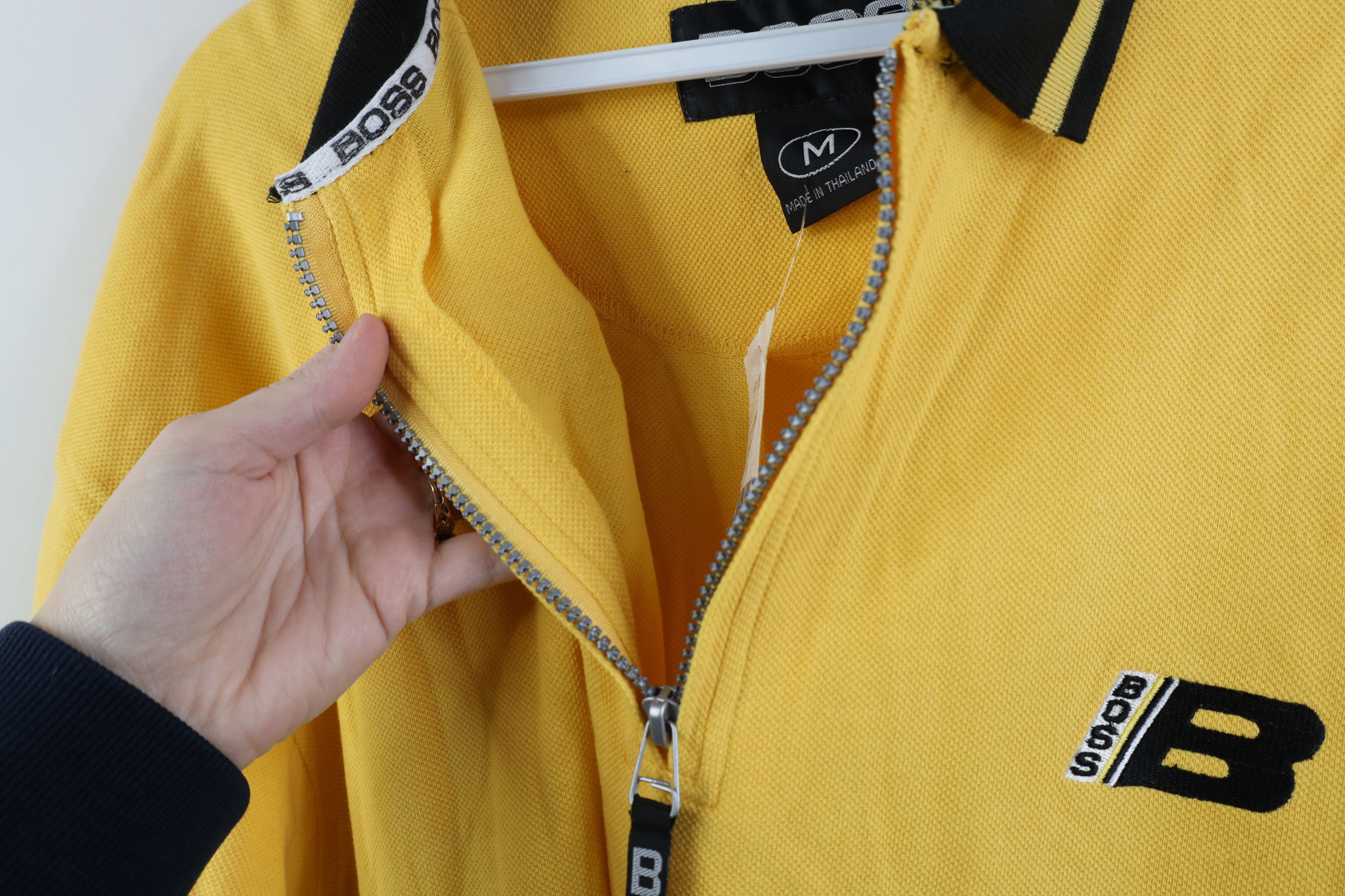 Vintage Deadstock Vintage 90s Y2K Streetwear Boss Half Zip Golf Polo Size US M / EU 48-50 / 2 - 6 Thumbnail