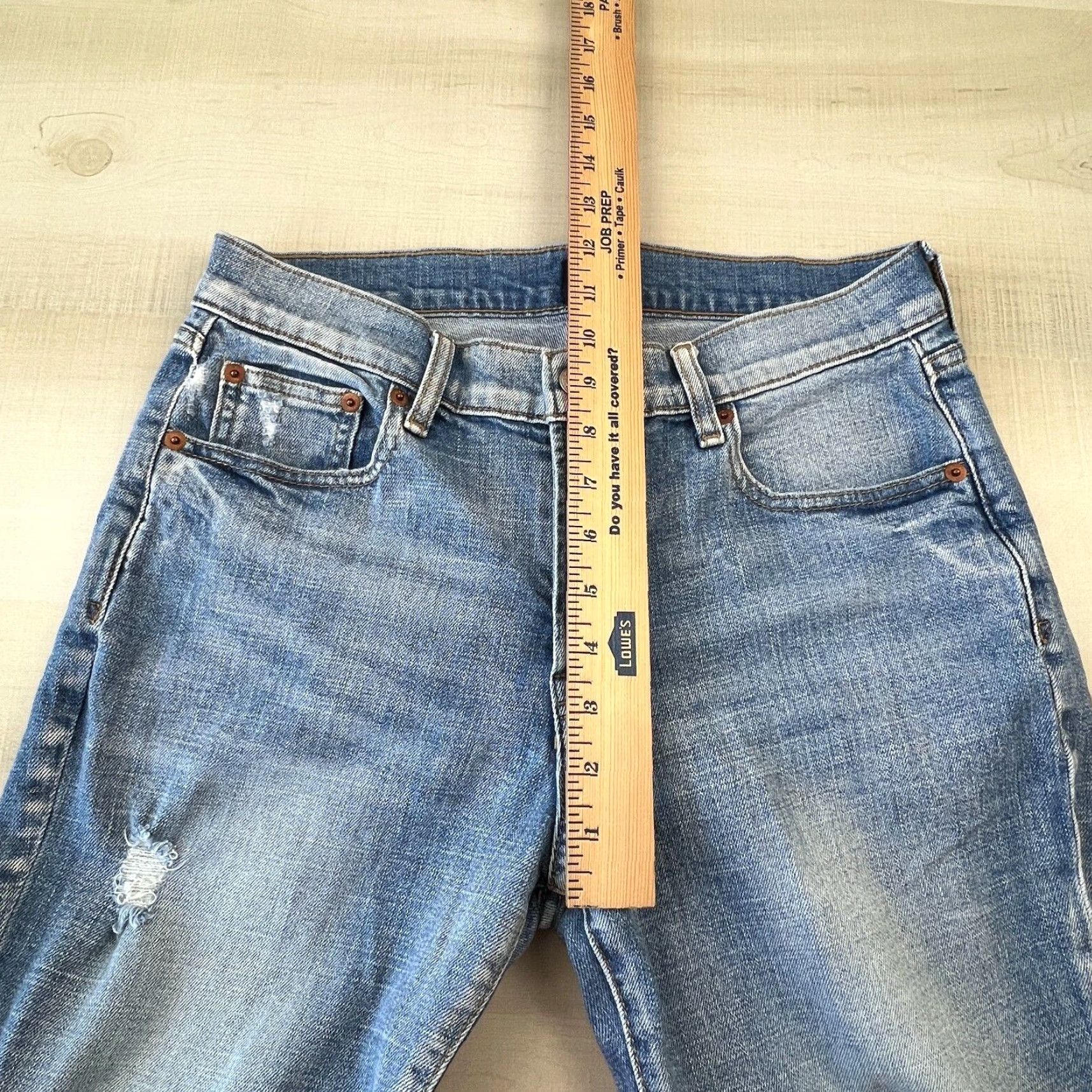 Gap Gap Best Girlfriend Women's Distressed Mid Rise Jeans 27 Medium Wash Blue Size 27" / US 4 / IT 40 - 6 Thumbnail
