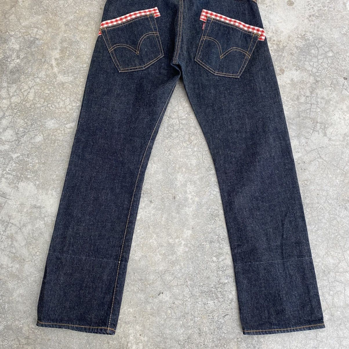 Junya Watanabe × Levi's SS09 Levis X Junya Watanabe Reconstruct Calico Trimmed Jeans Size US 34 / EU 50 - 12 Thumbnail