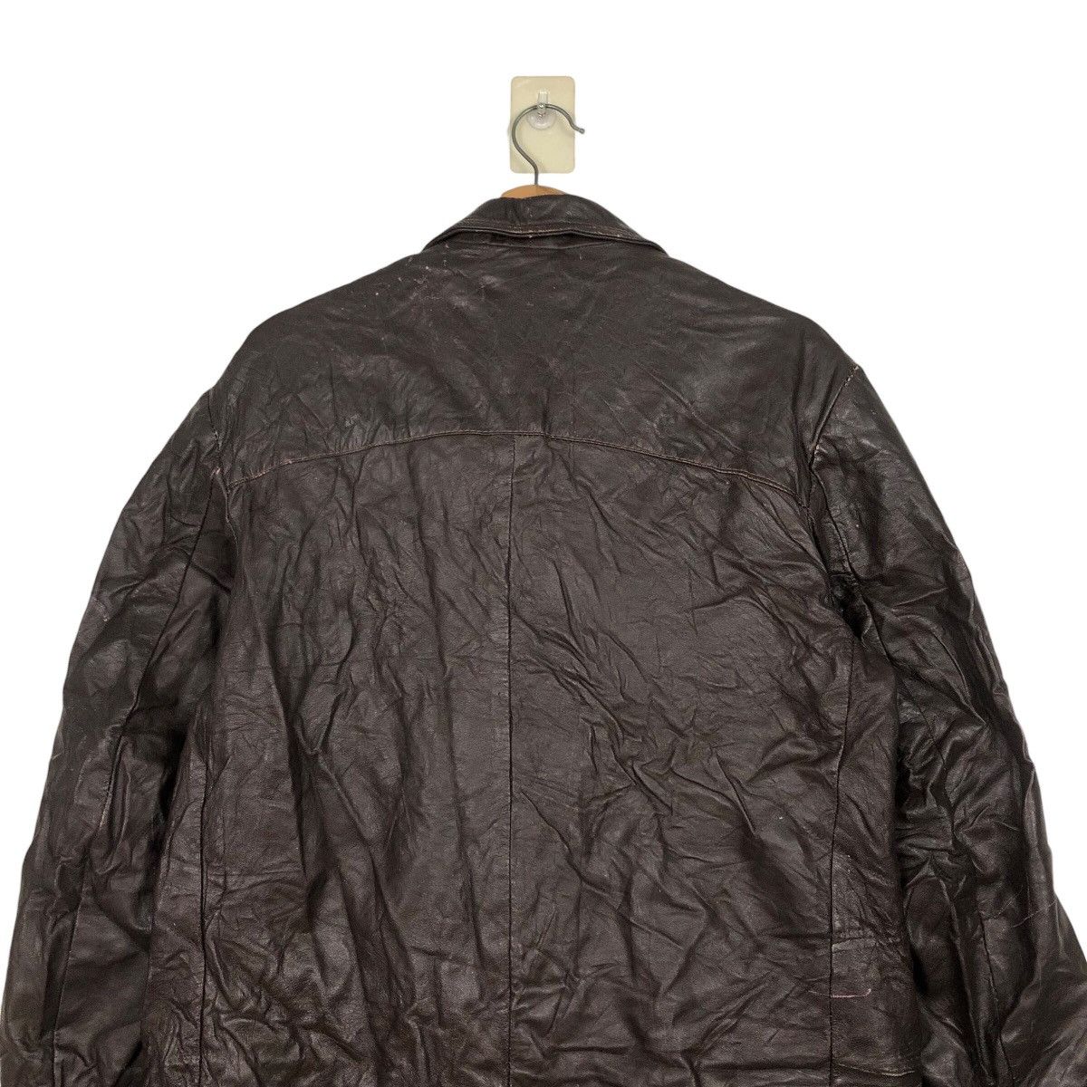 Japanese Brand 📌Vintage Bomber Leather Jacket Blanket Issey Miyake Size US M / EU 48-50 / 2 - 9 Thumbnail