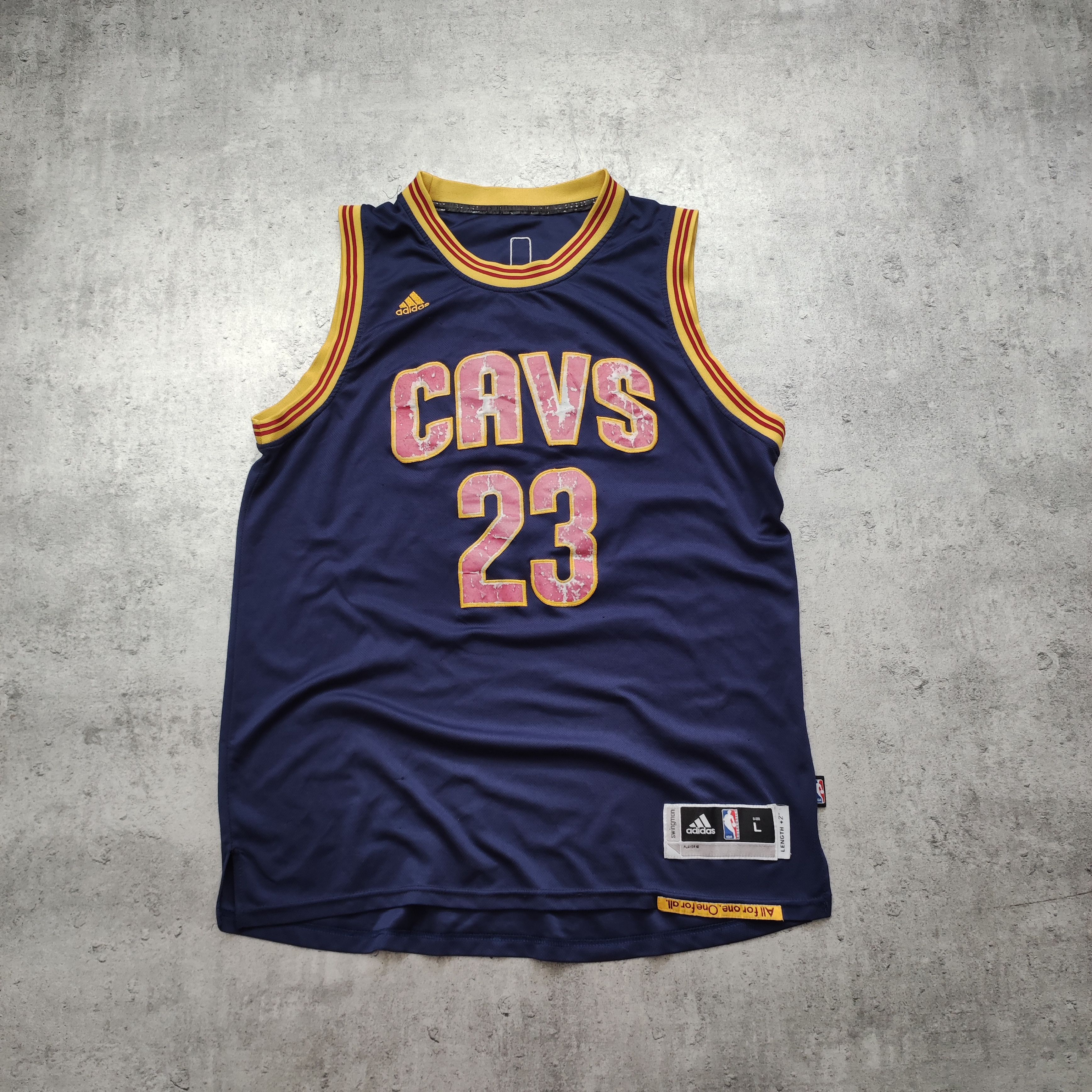 NBA Vintage NBA Adidas Cavs Cavaliers #23 James Jersey Size US L / EU 52-54 / 3 - 3 Thumbnail