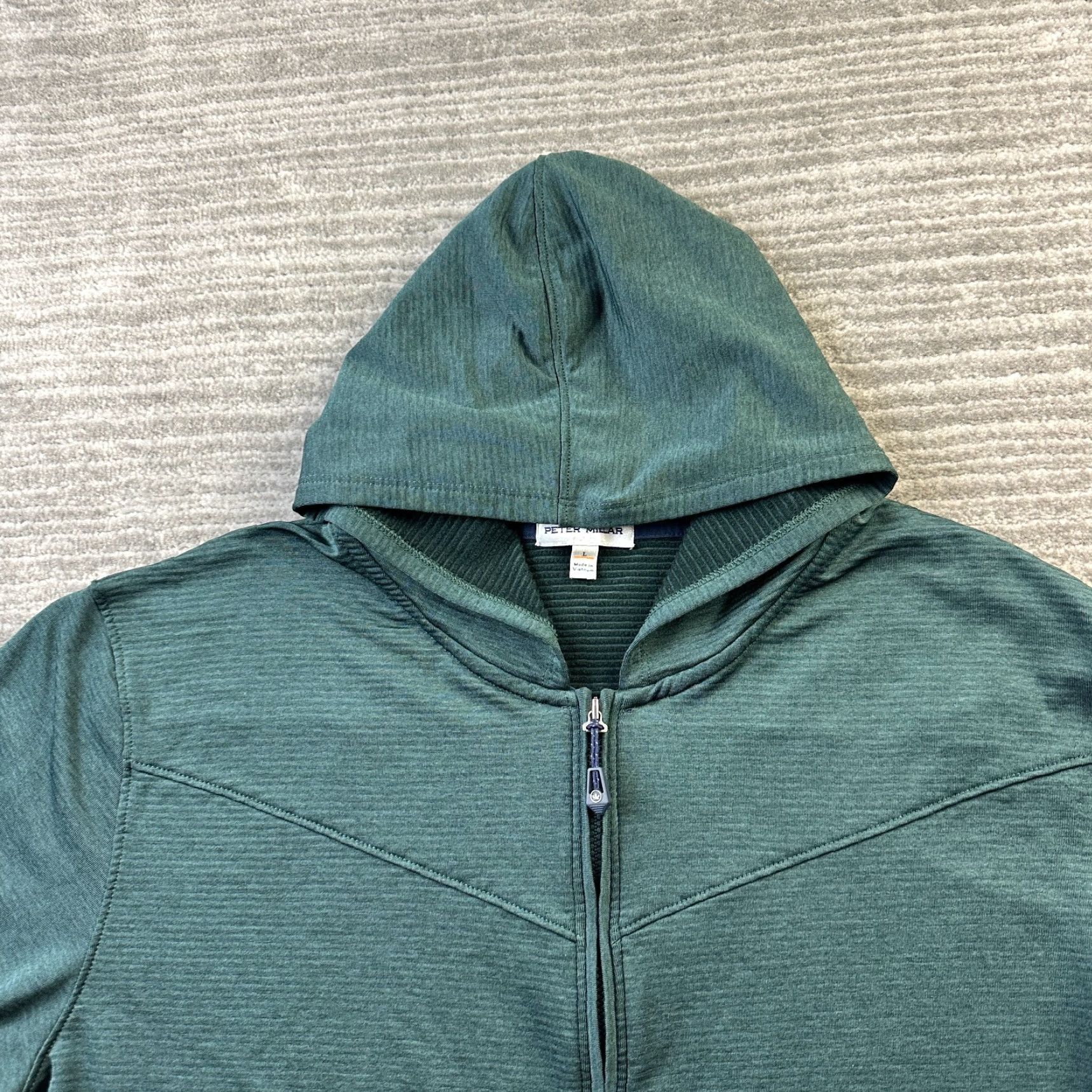 Peter Millar Peter Millar Hoodie Mens Large Green Crown Sport Beaumont Performance Golf Size US L / EU 52-54 / 3 - 3 Thumbnail