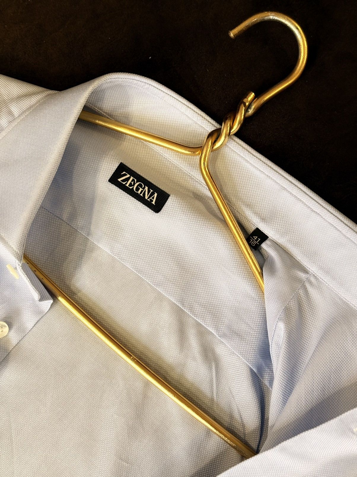 Ermenegildo Zegna Ermenegildo Zegna Trofeo Cotton Dress Shirt made in Milano Size US L / EU 52-54 / 3 - 6 Thumbnail