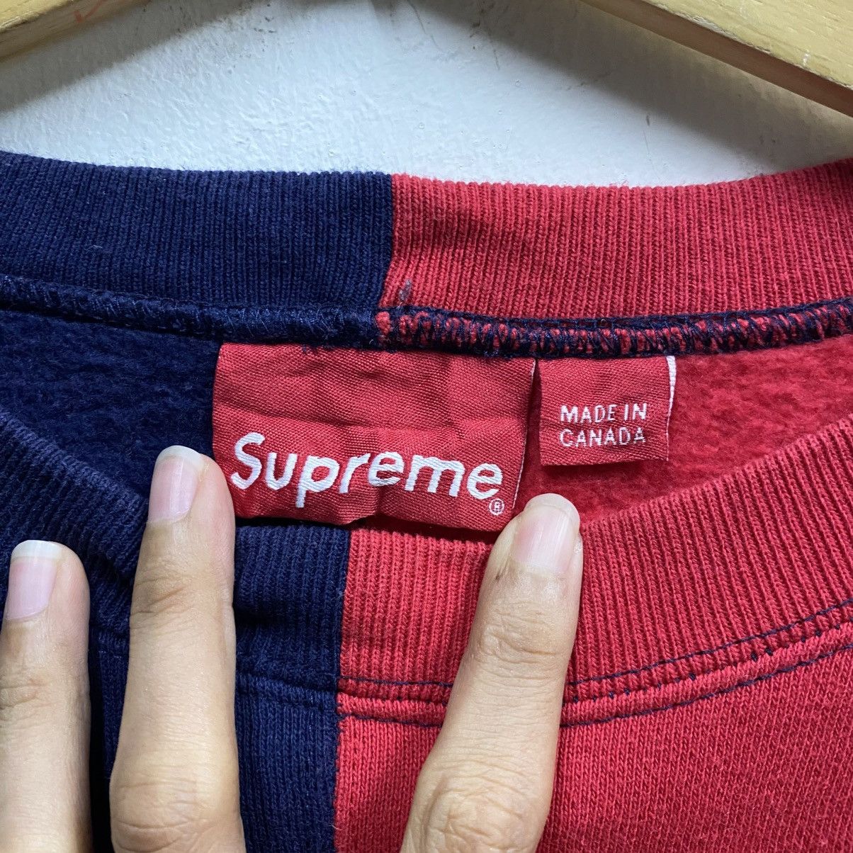 Supreme Supreme Split Crewneck Sweatshirt Size US M / EU 48-50 / 2 - 8 Thumbnail